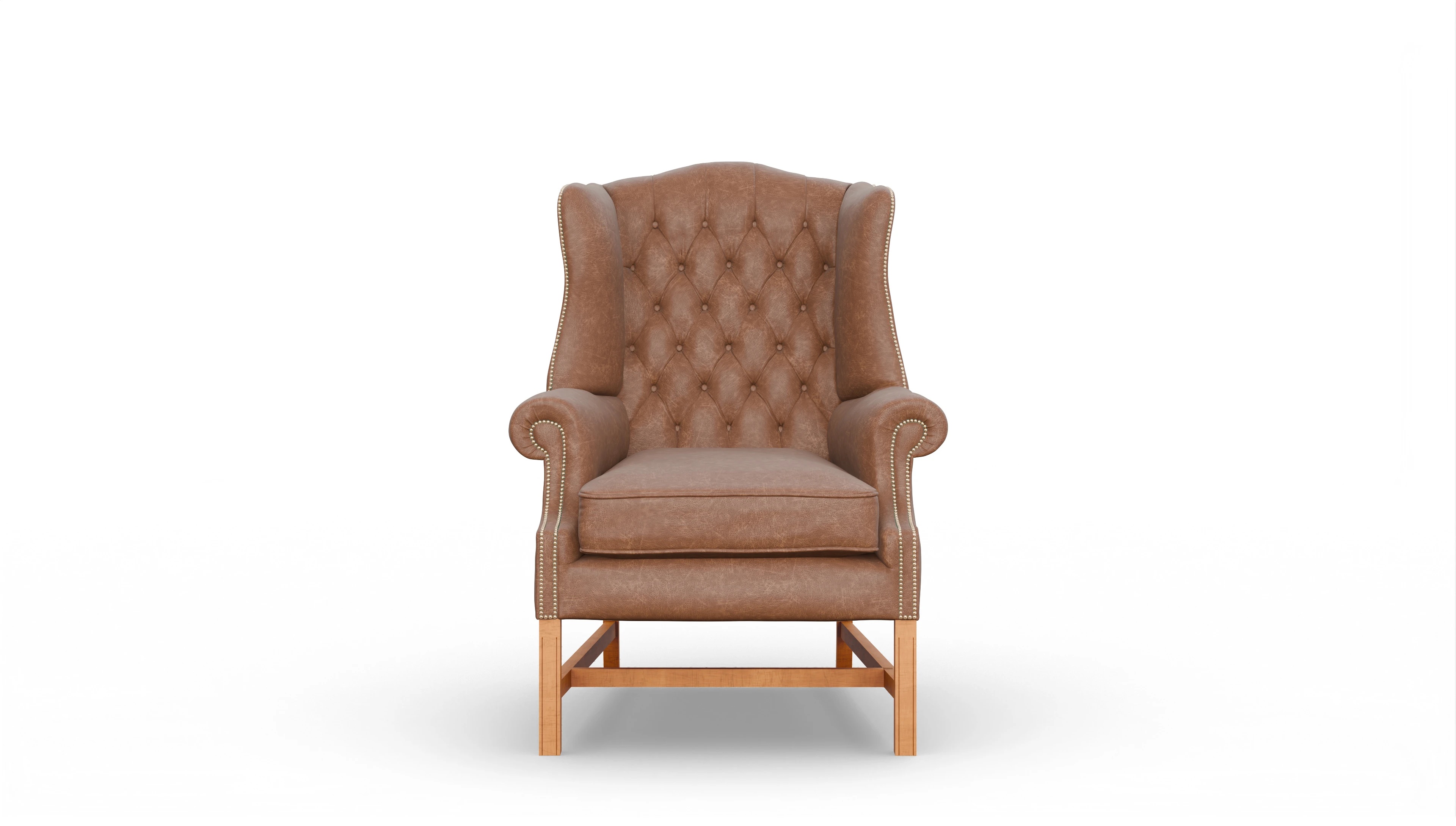 Ansicht des Produktes Winston Sessel in Leder braun