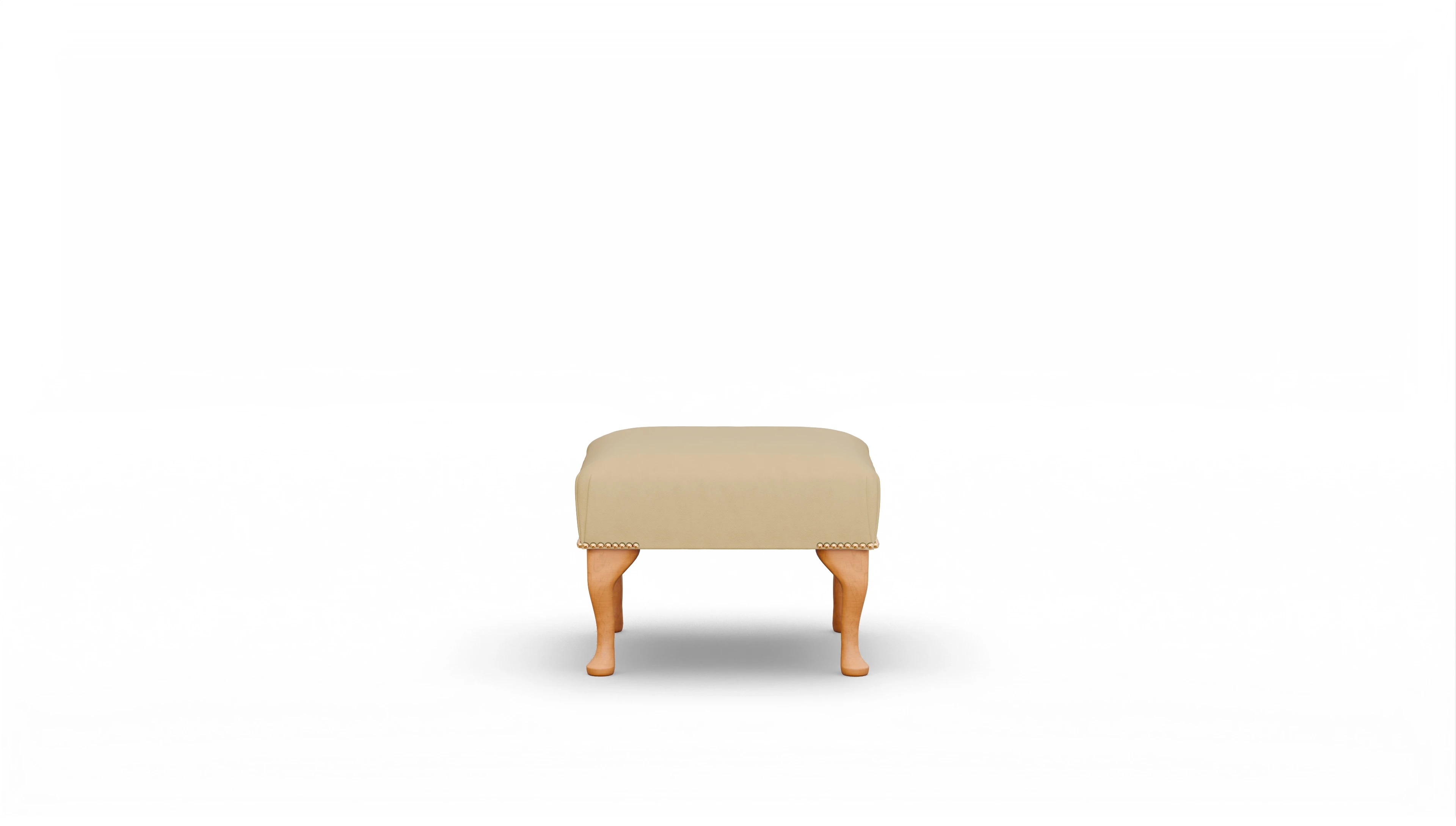 Ansicht des Produktes Webster Hocker in Leder gelb