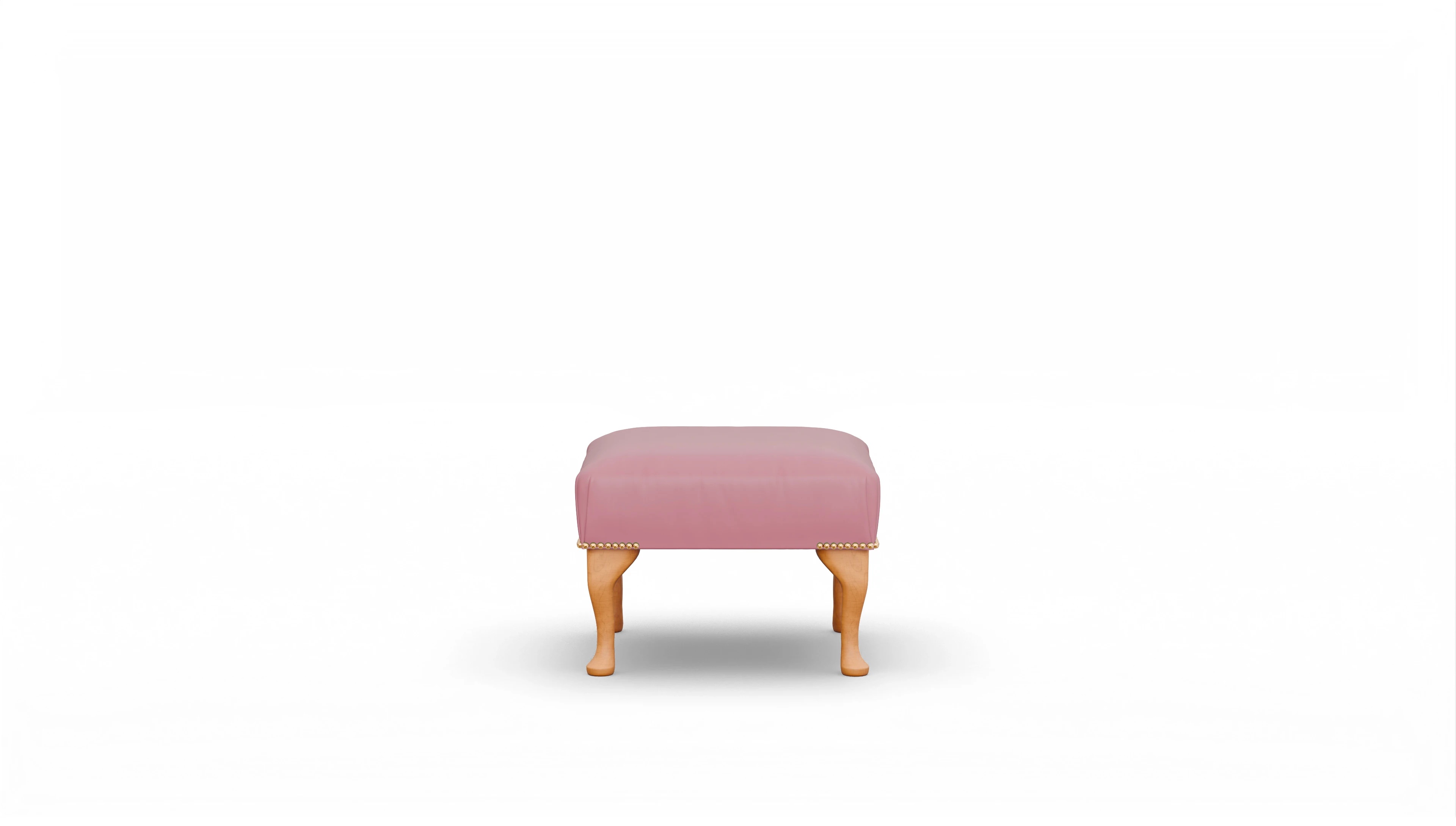 Ansicht des Produktes Webster Hocker in Leder rot