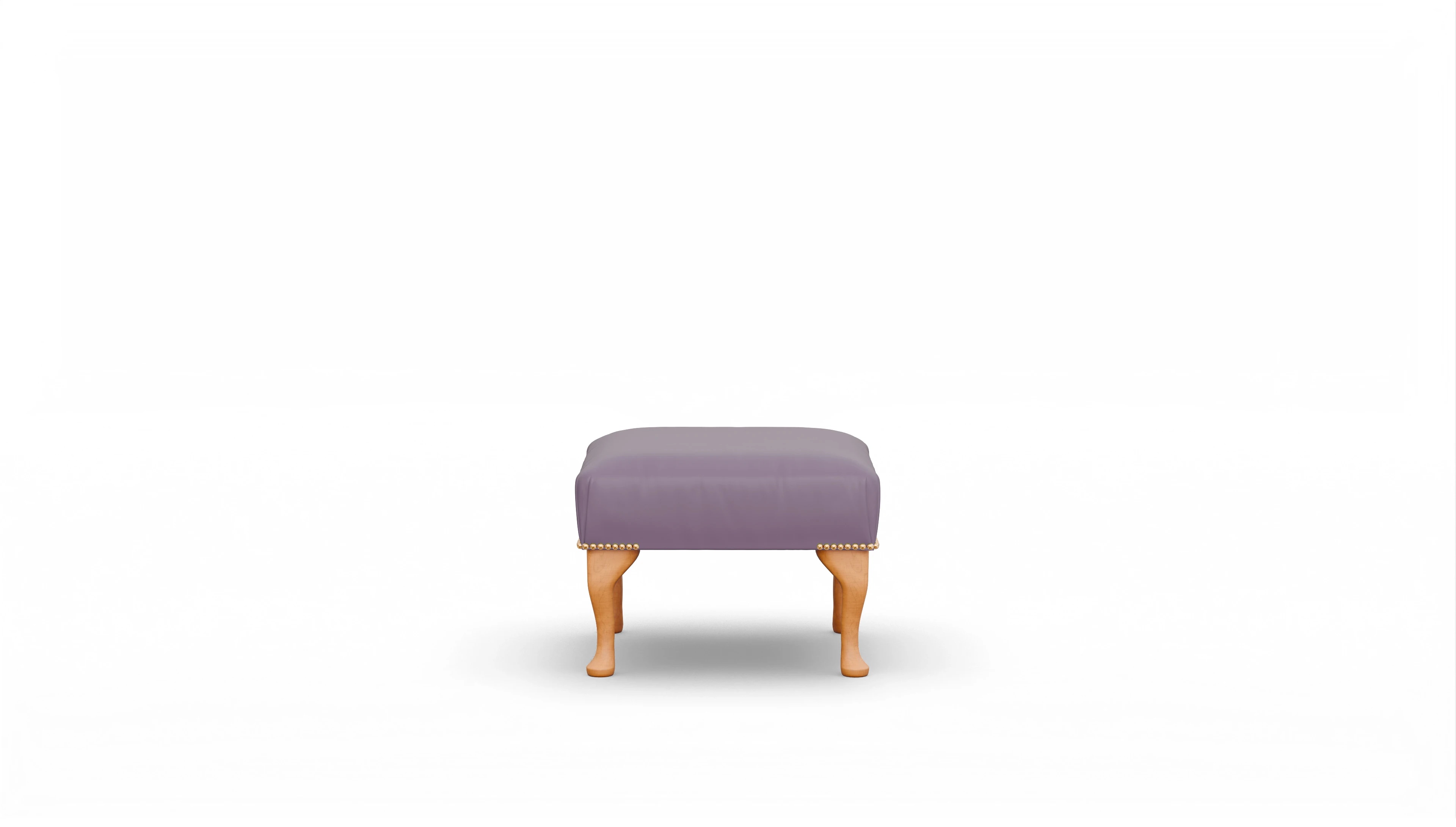 Ansicht des Produktes Webster Hocker in Leder rot