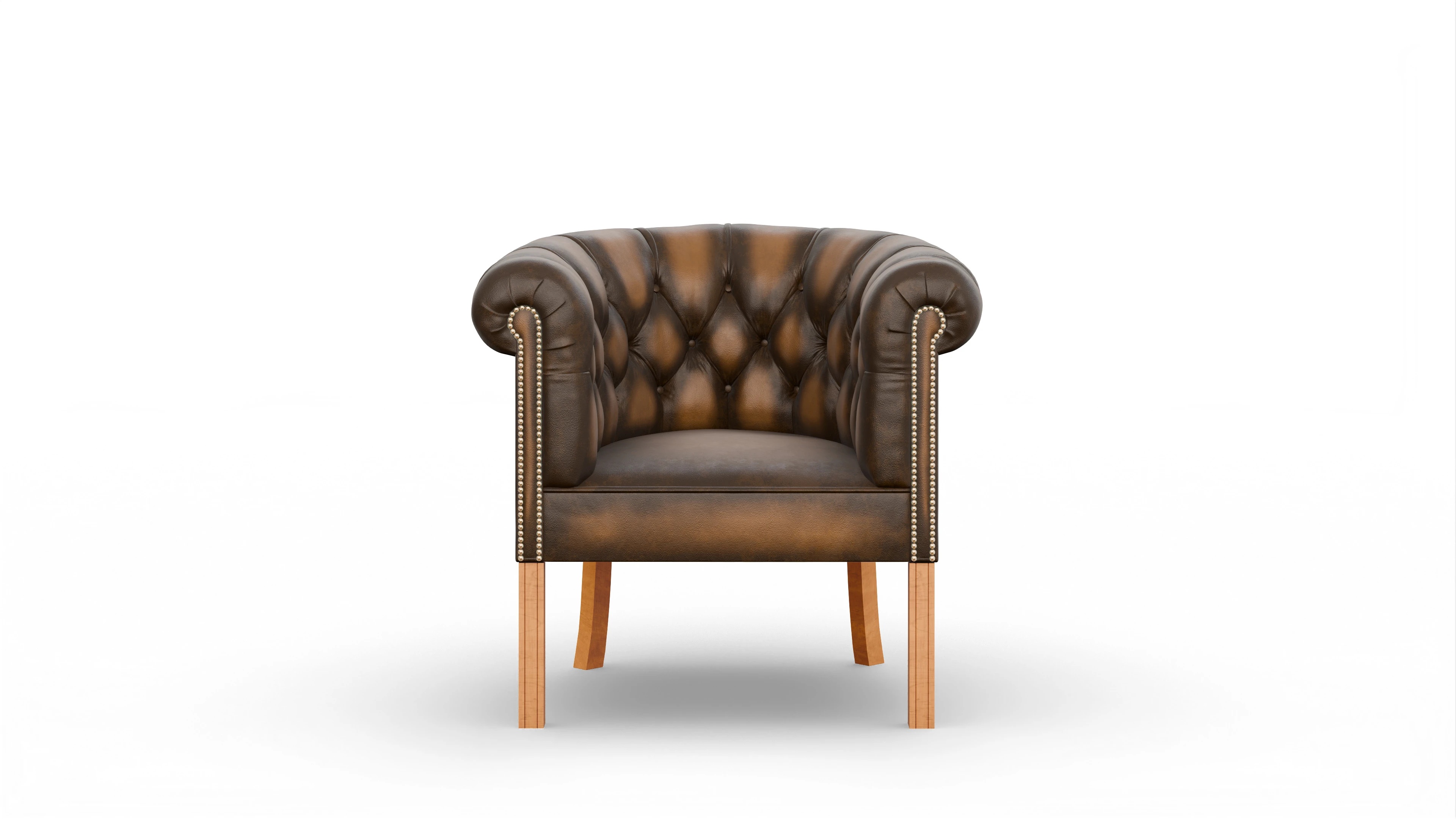 Ansicht des Produktes Meryton Sessel in Leder braun