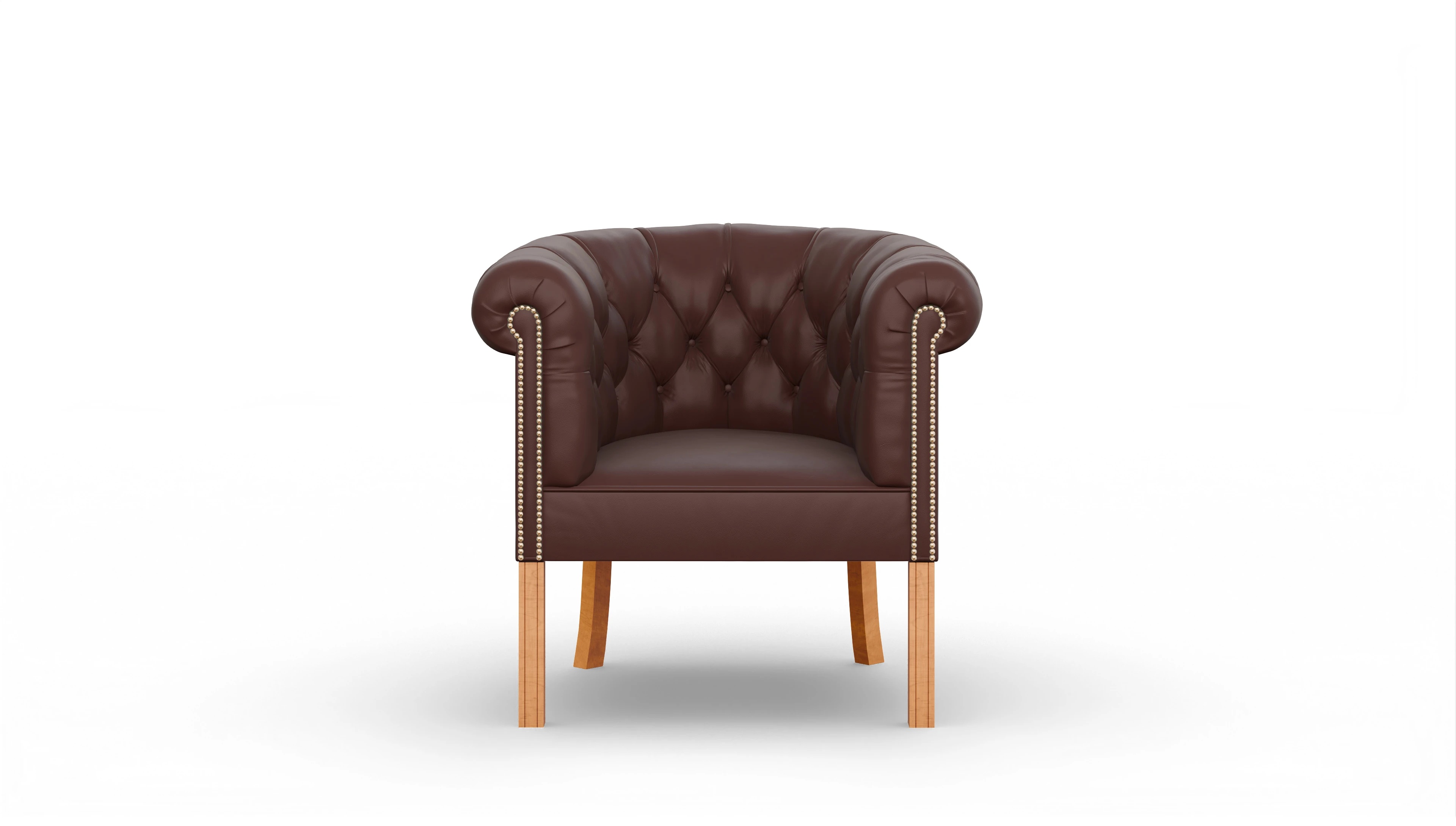 Ansicht des Produktes Meryton Sessel in Leder braun