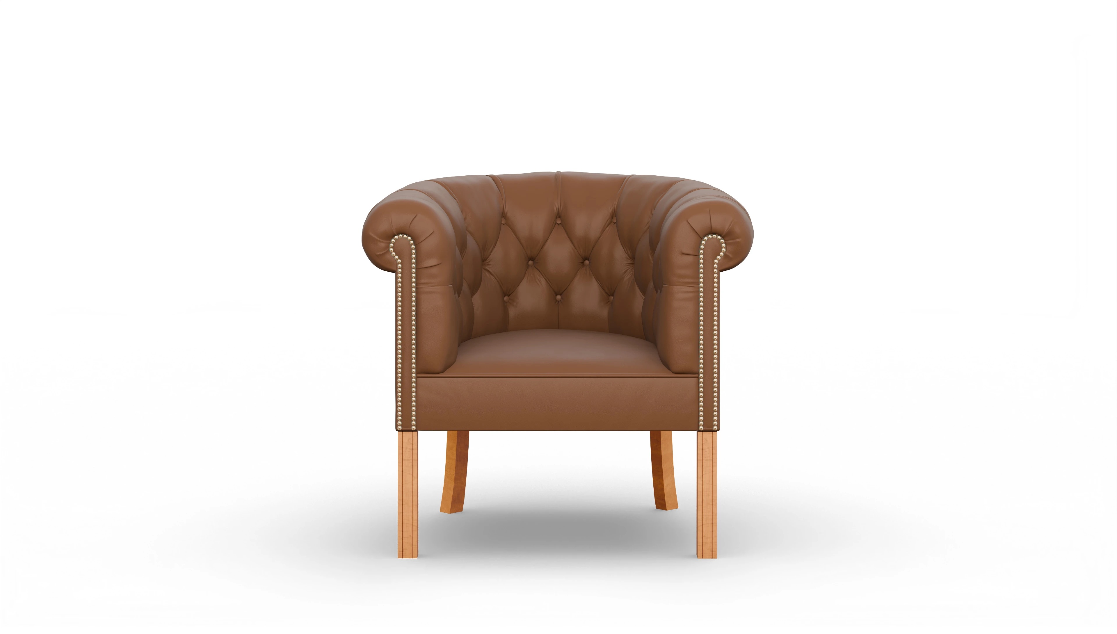 Ansicht des Produktes Meryton Sessel in Leder braun