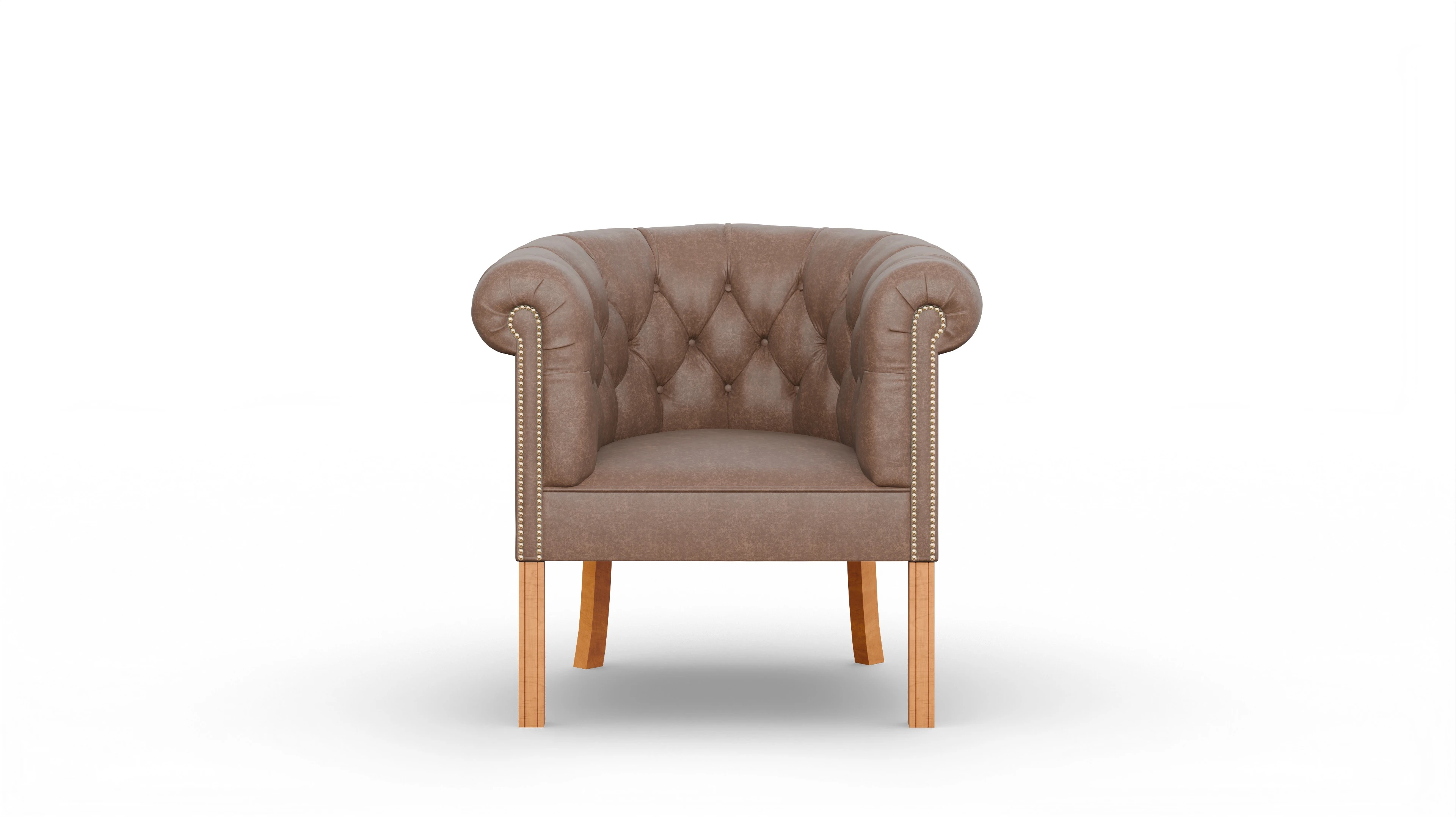 Ansicht des Produktes Meryton Sessel in Leder braun