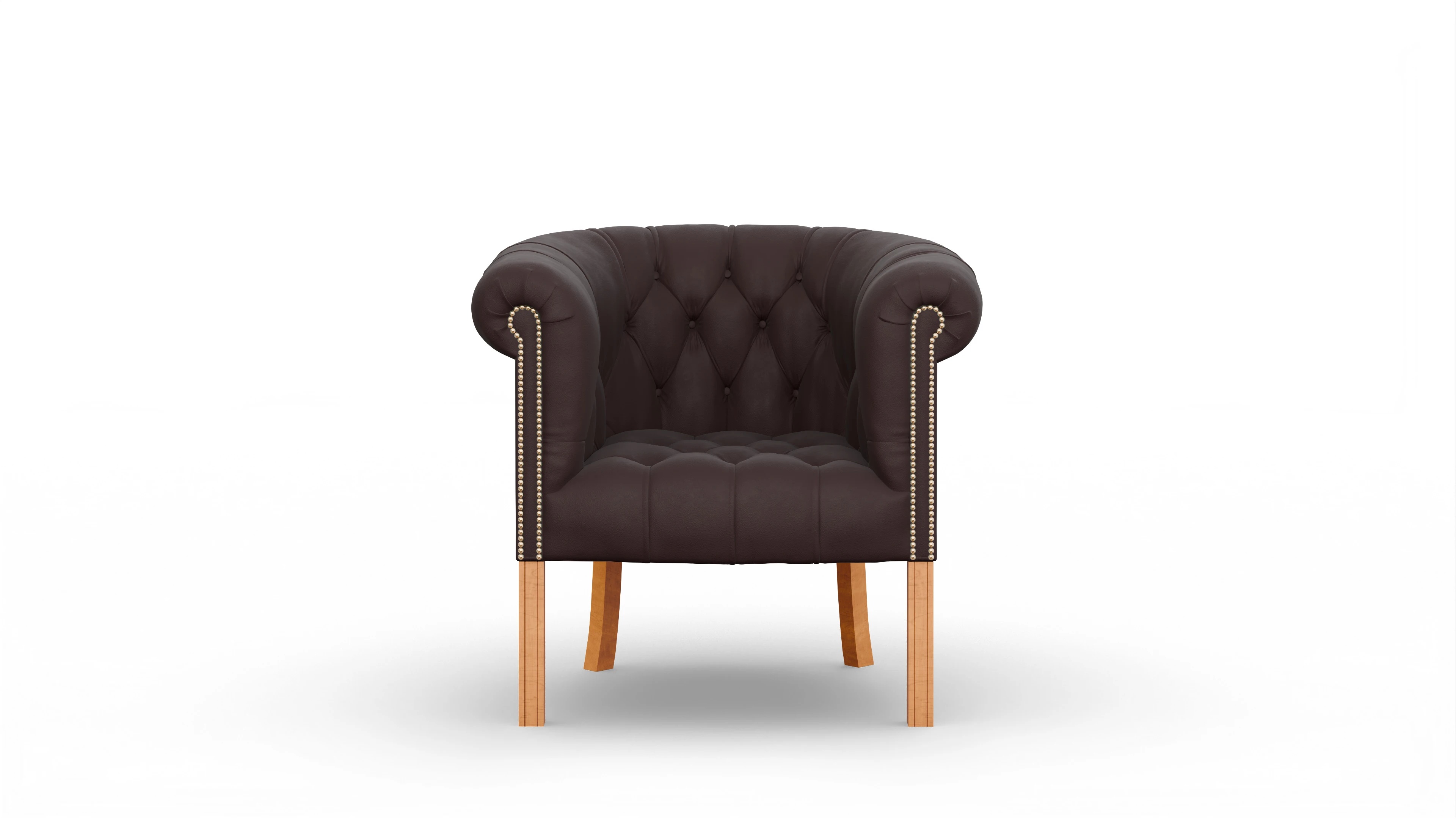 Ansicht des Produktes Meryton Sessel in Leder braun