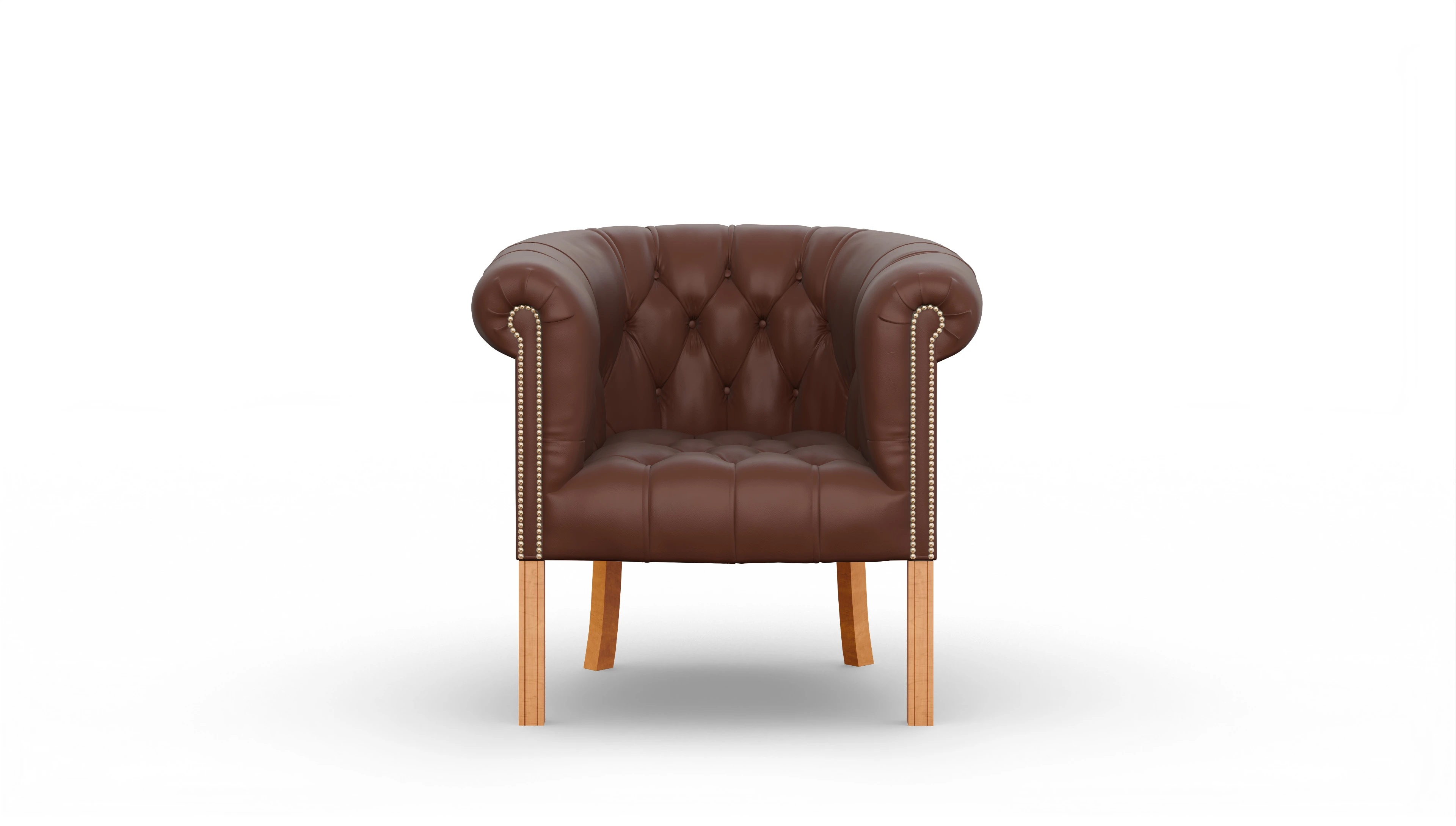 Ansicht des Produktes Meryton Sessel in Leder braun