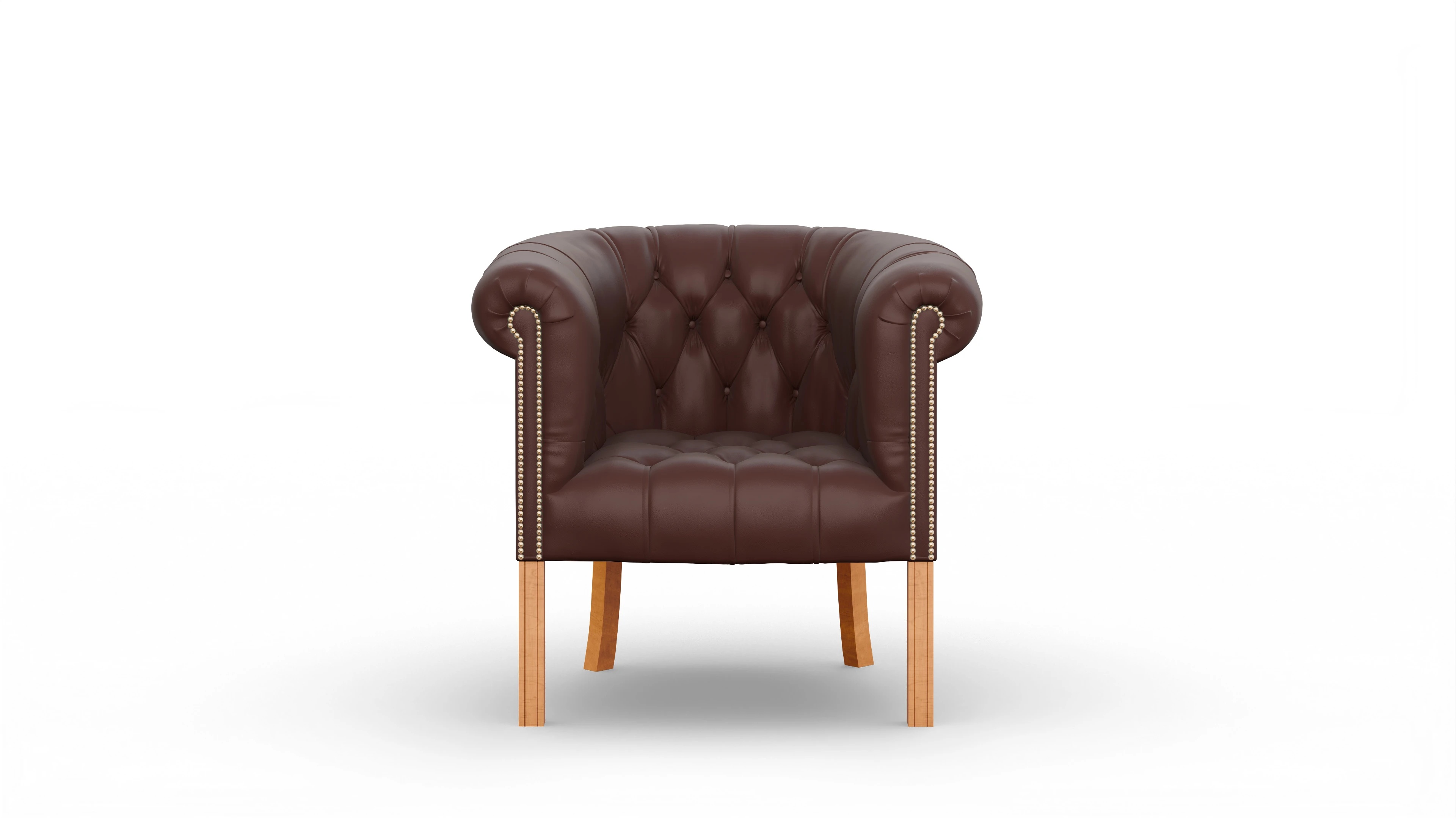 Ansicht des Produktes Meryton Sessel in Leder braun