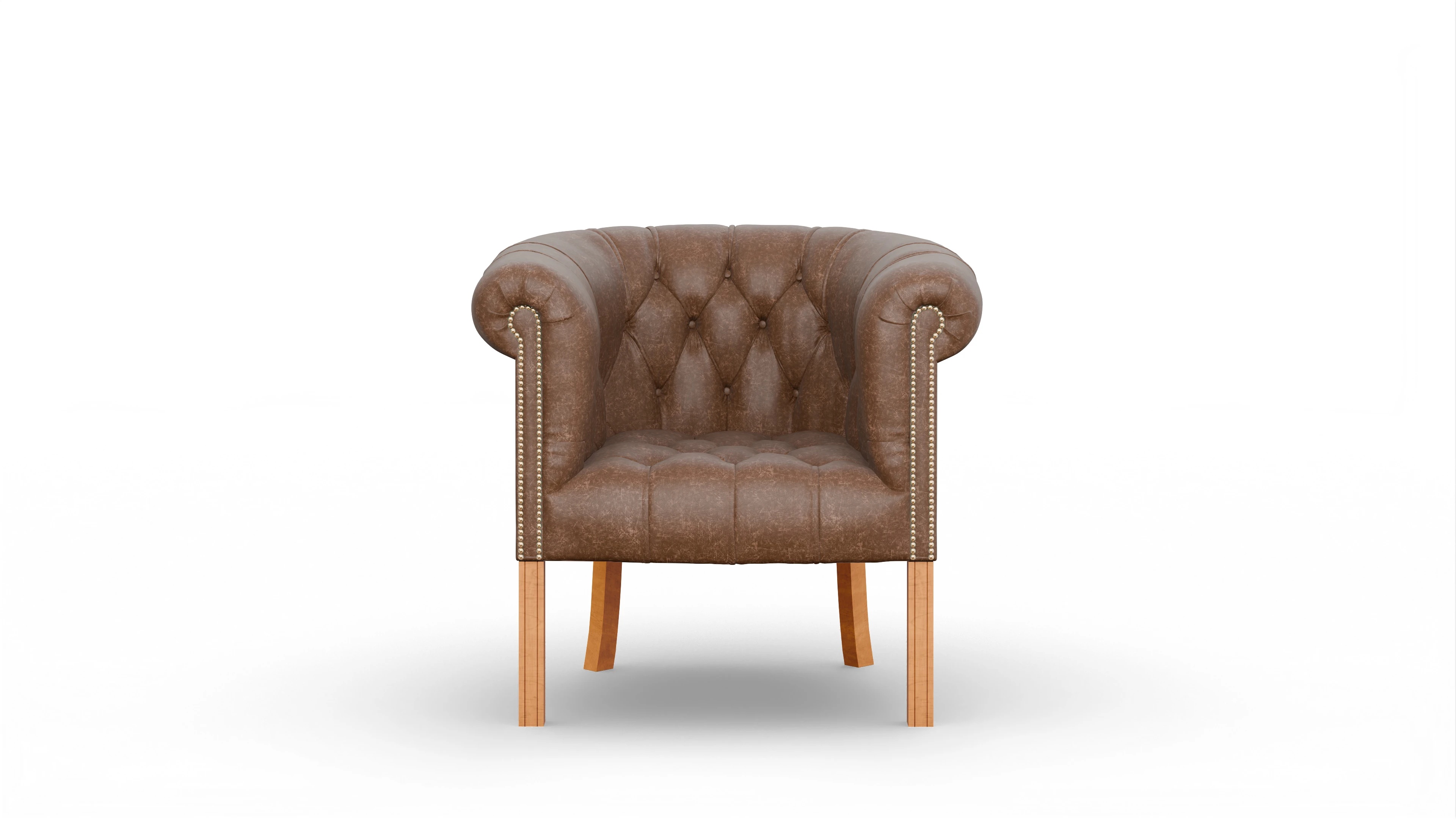 Ansicht des Produktes Meryton Sessel in Leder braun