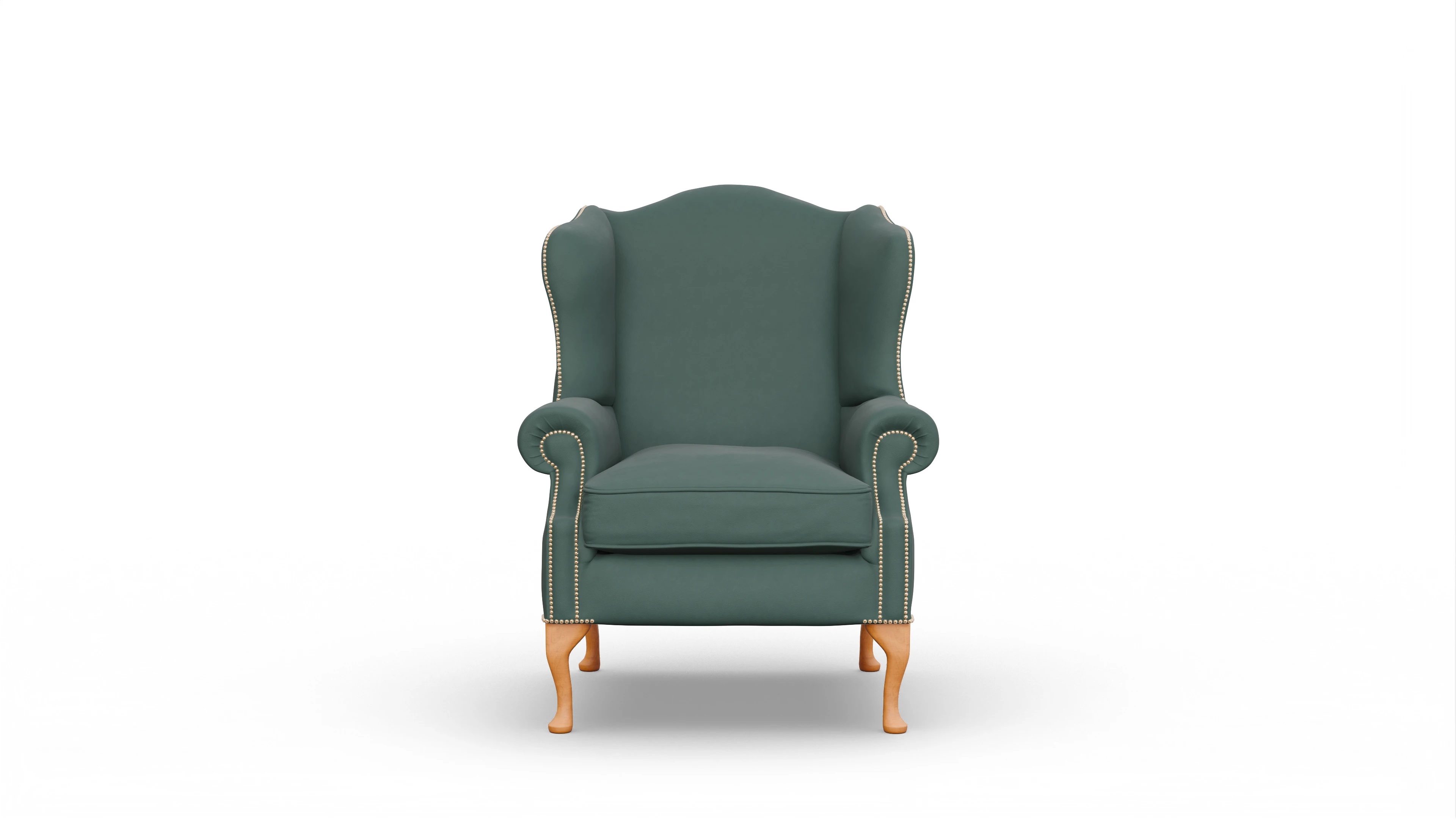 Ansicht des Produktes Heywood Sessel in Leder grün