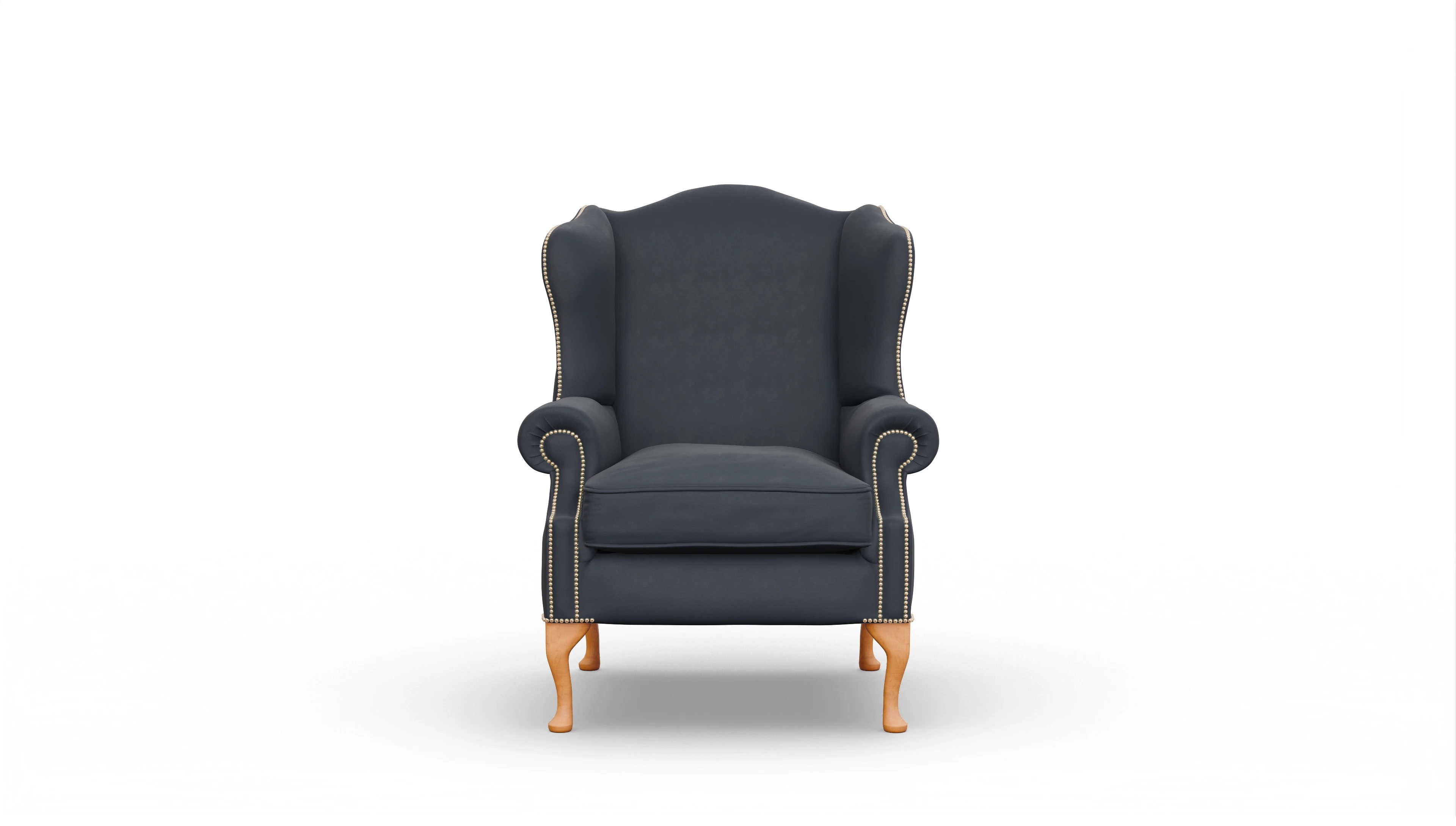 Ansicht des Produktes Heywood Sessel in Leder blau