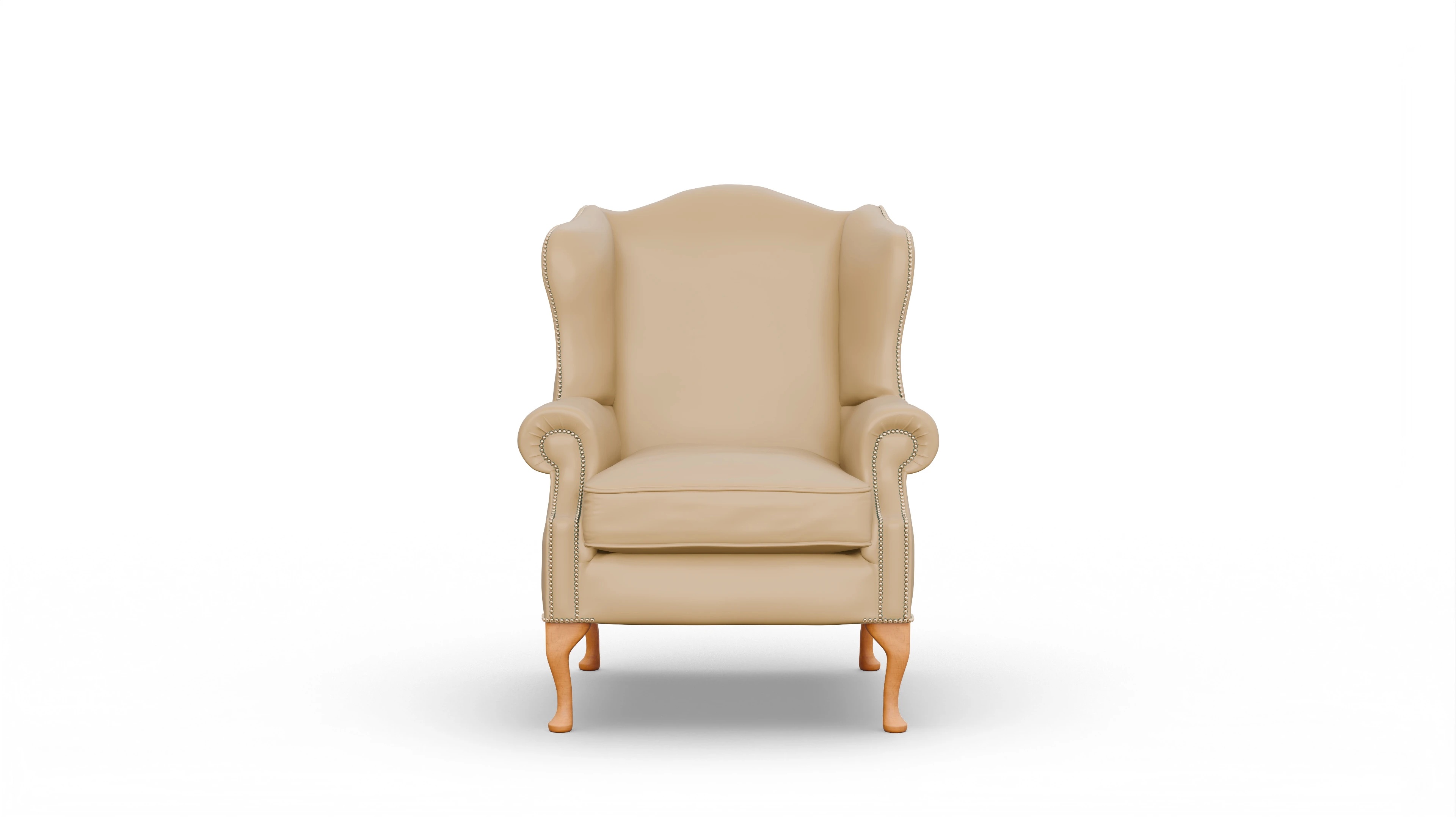 Ansicht des Produktes Heywood Sessel in Leder beige