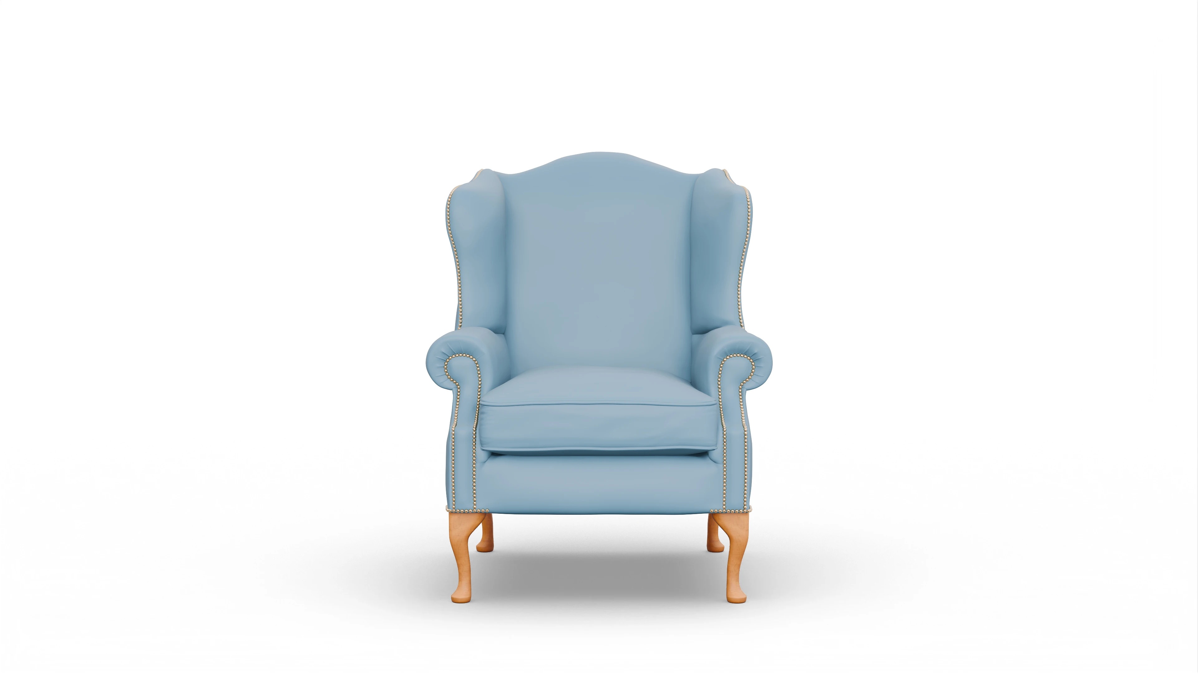 Ansicht des Produktes Heywood Sessel in Leder blau