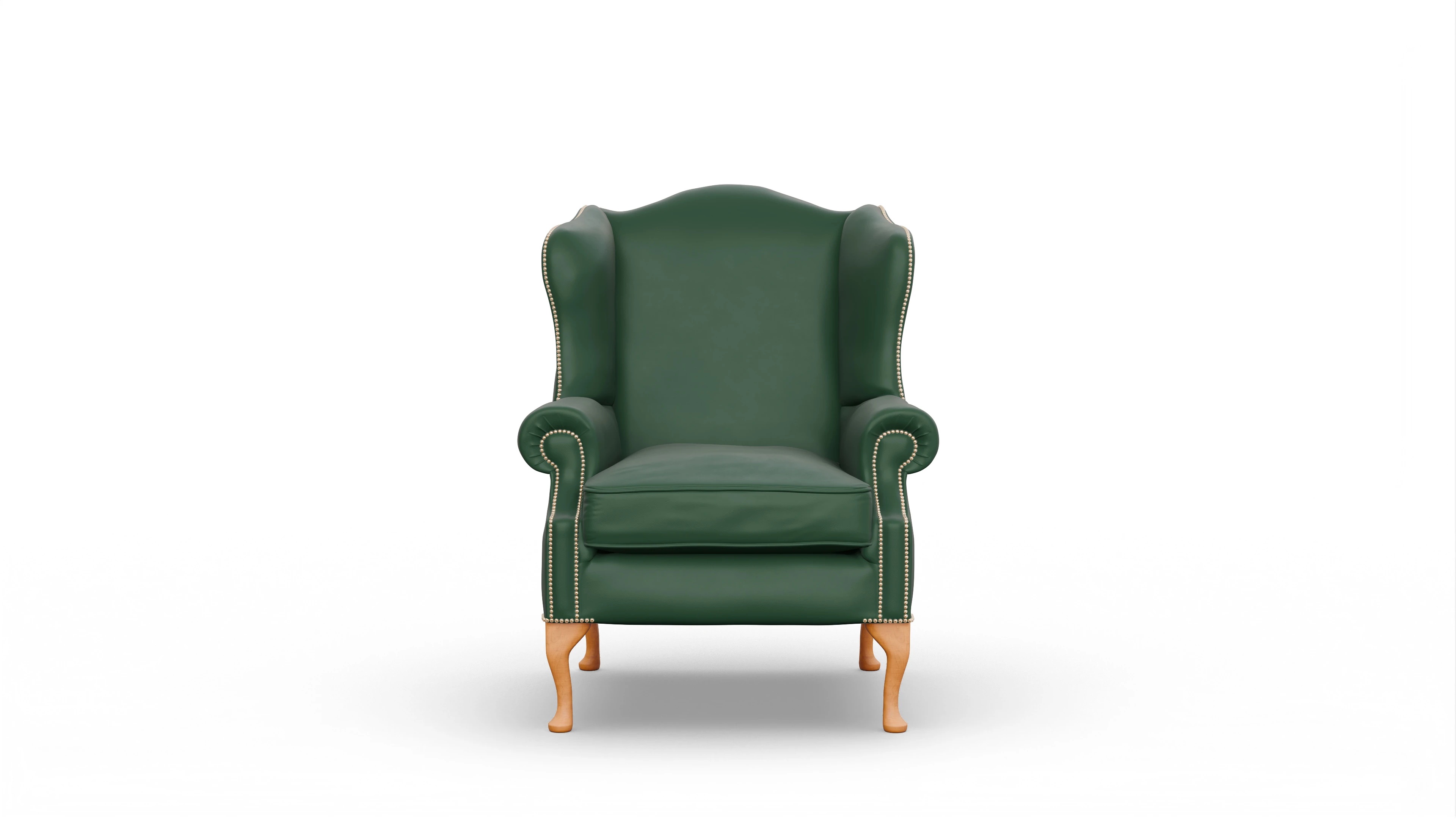 Ansicht des Produktes Heywood Sessel in Leder grün