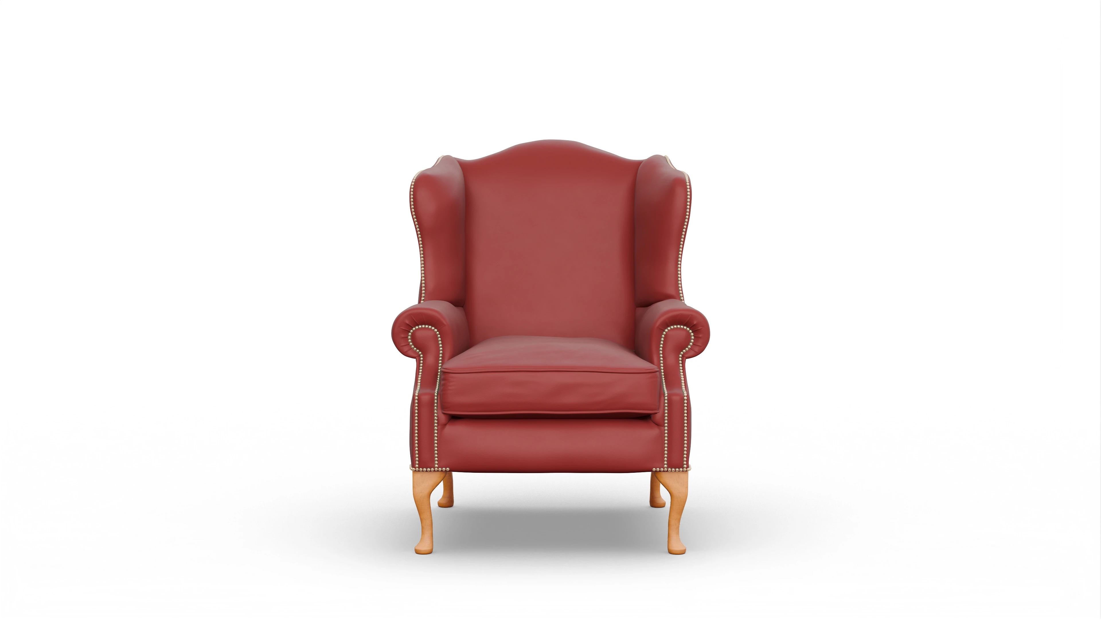 Ansicht des Produktes Heywood Sessel in Leder rot