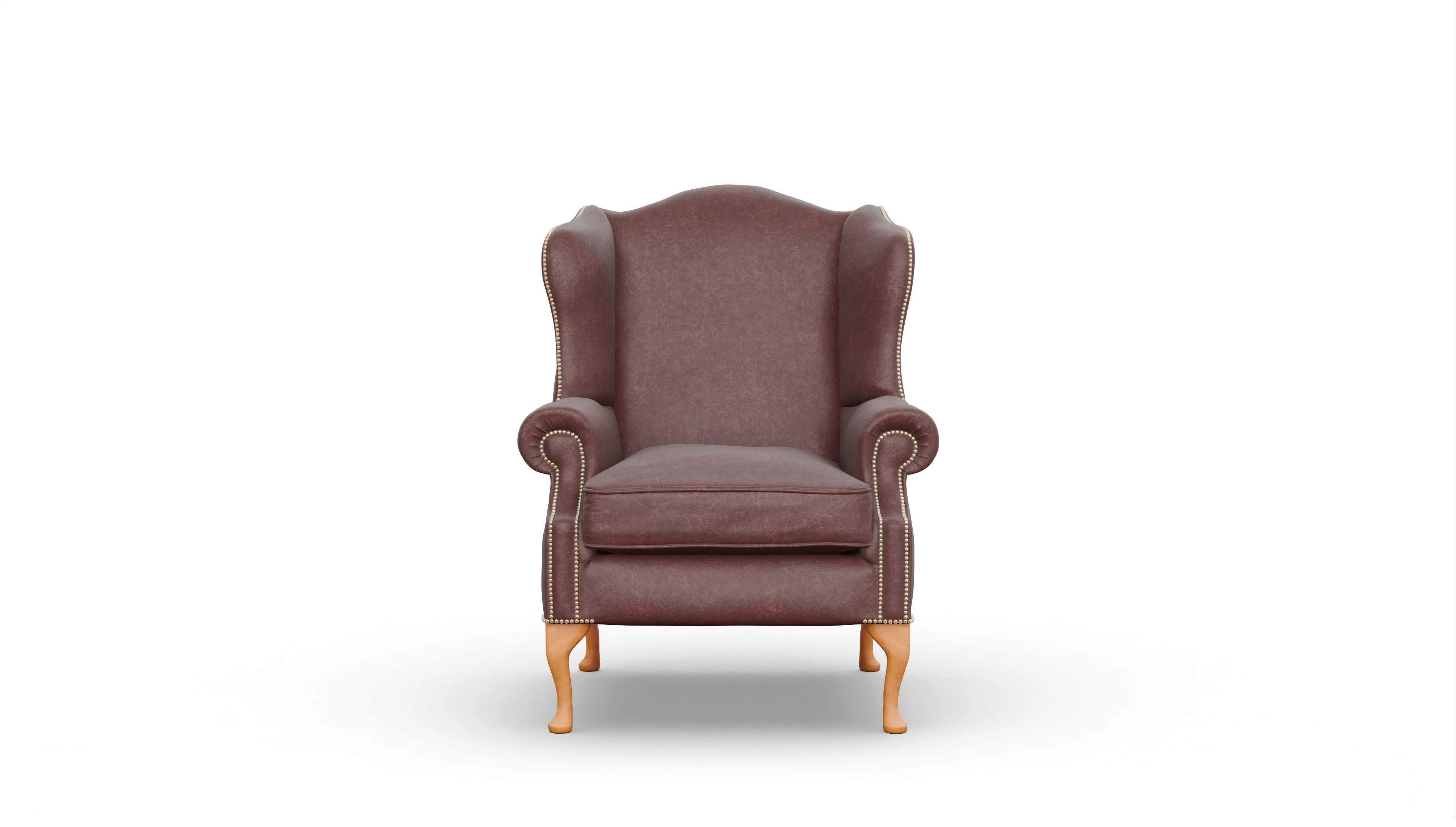 Ansicht des Produktes Heywood Sessel in Leder rot