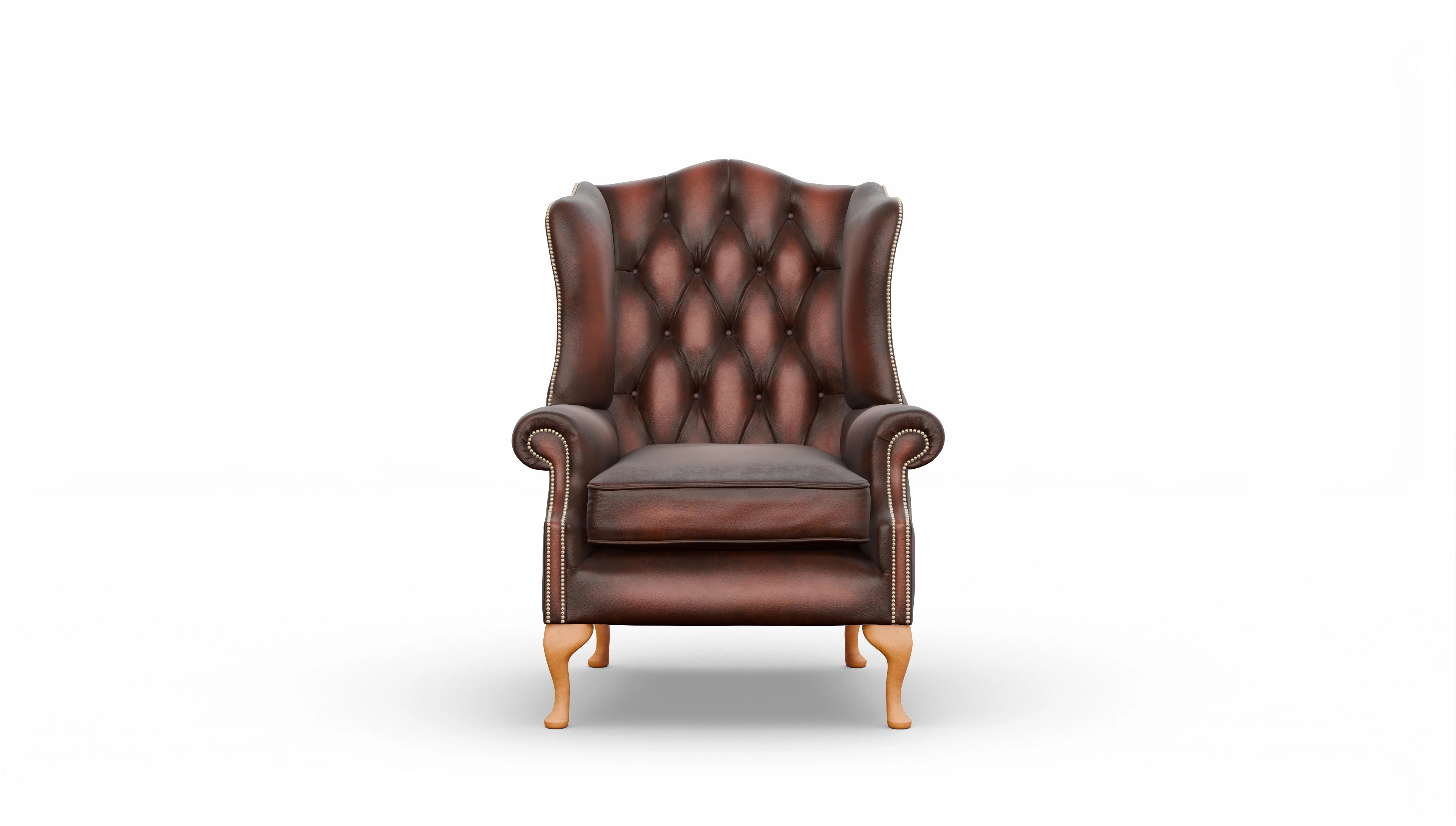 Ansicht des Produktes Wickham Sessel in Leder rot