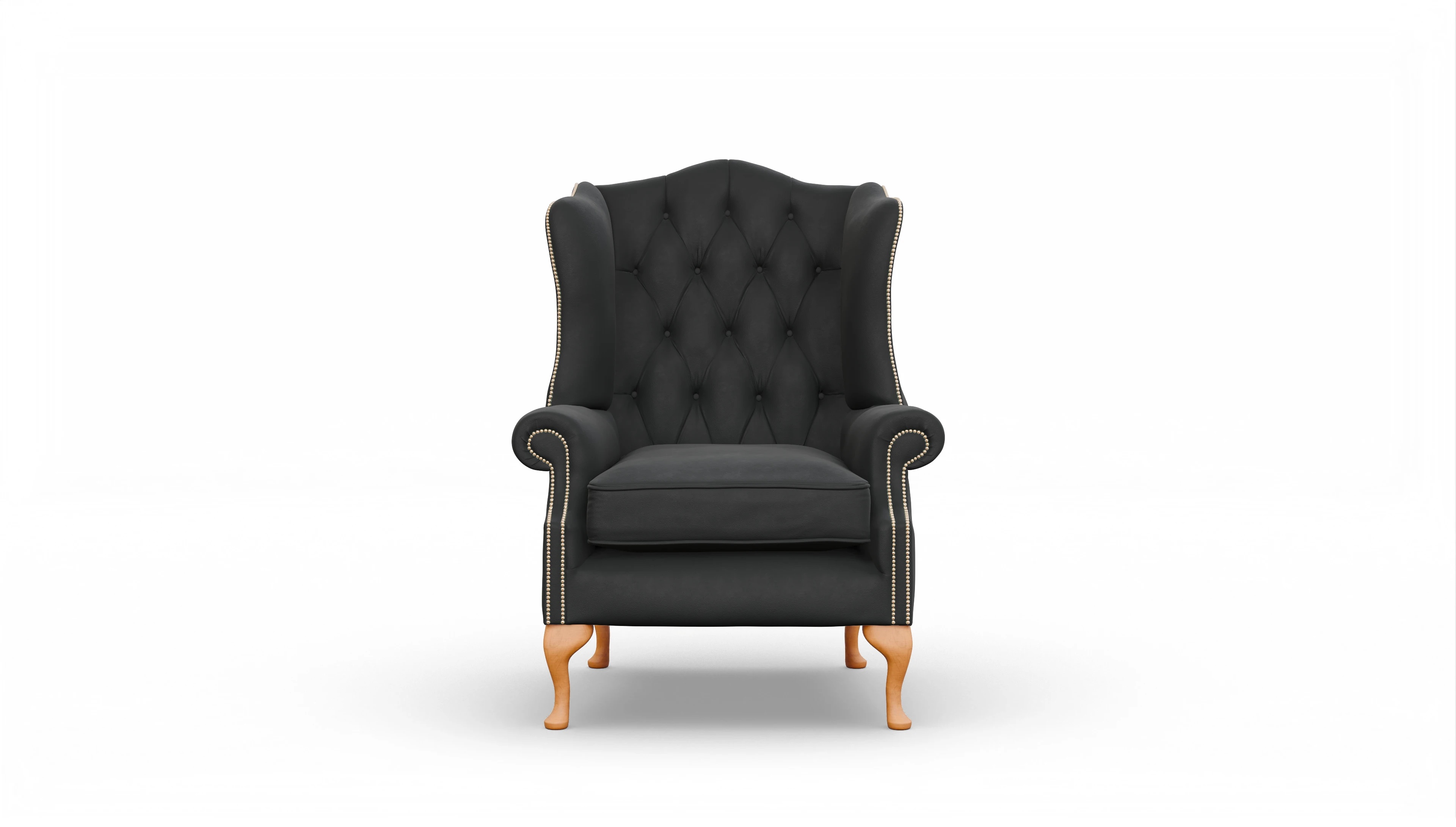 Ansicht des Produktes Wickham Sessel in Leder schwarz