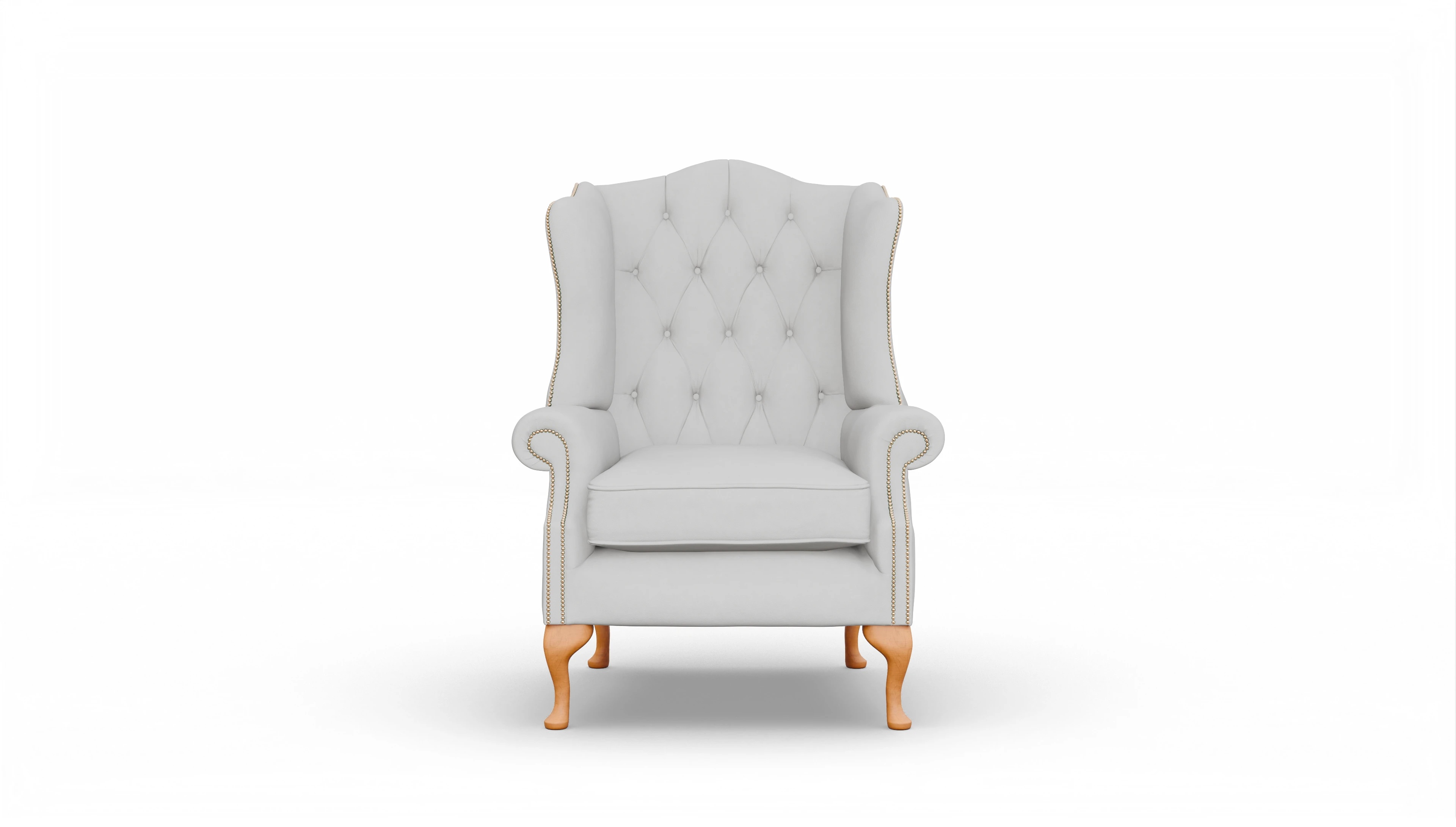 Ansicht des Produktes Wickham Sessel in Leder weiß