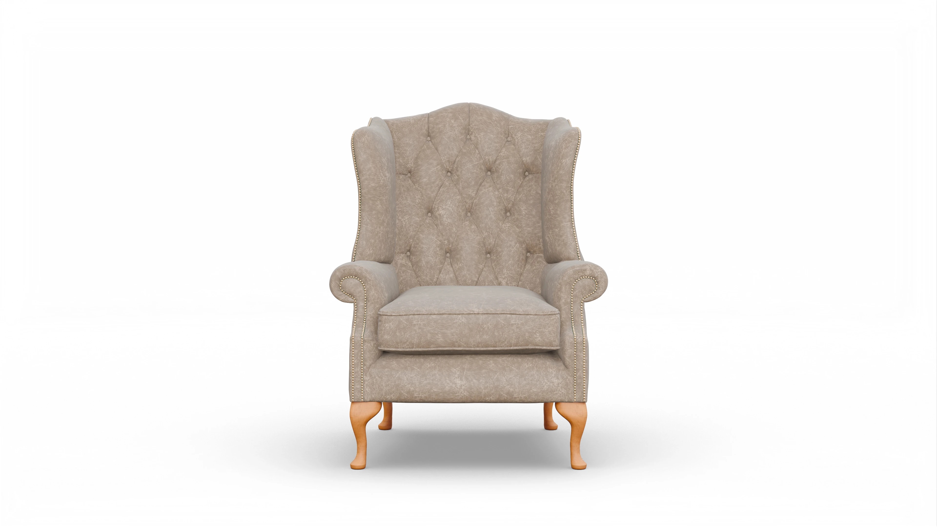 Ansicht des Produktes Wickham Sessel in Leder beige