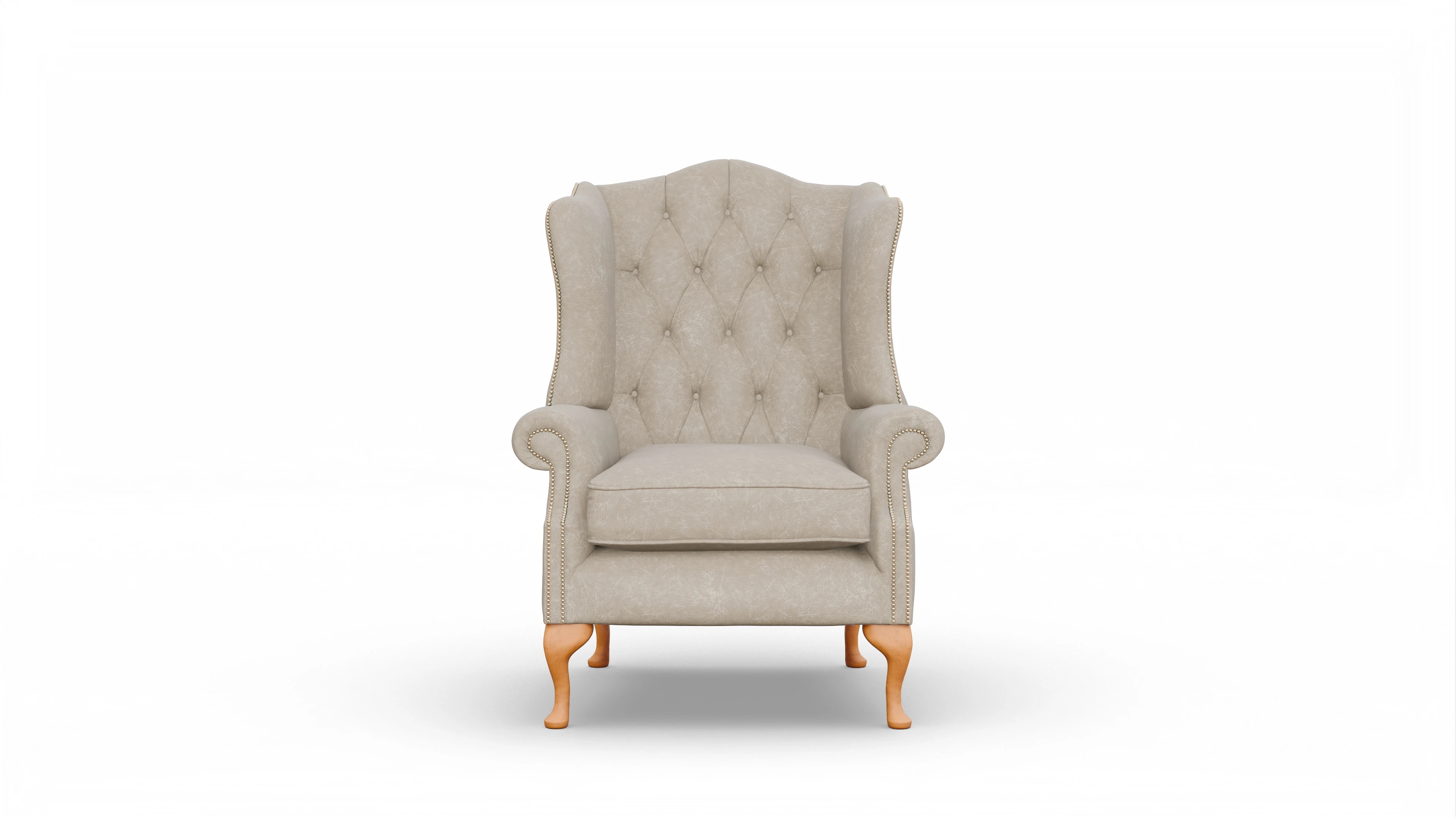 Ansicht des Produktes Wickham Sessel in Leder beige