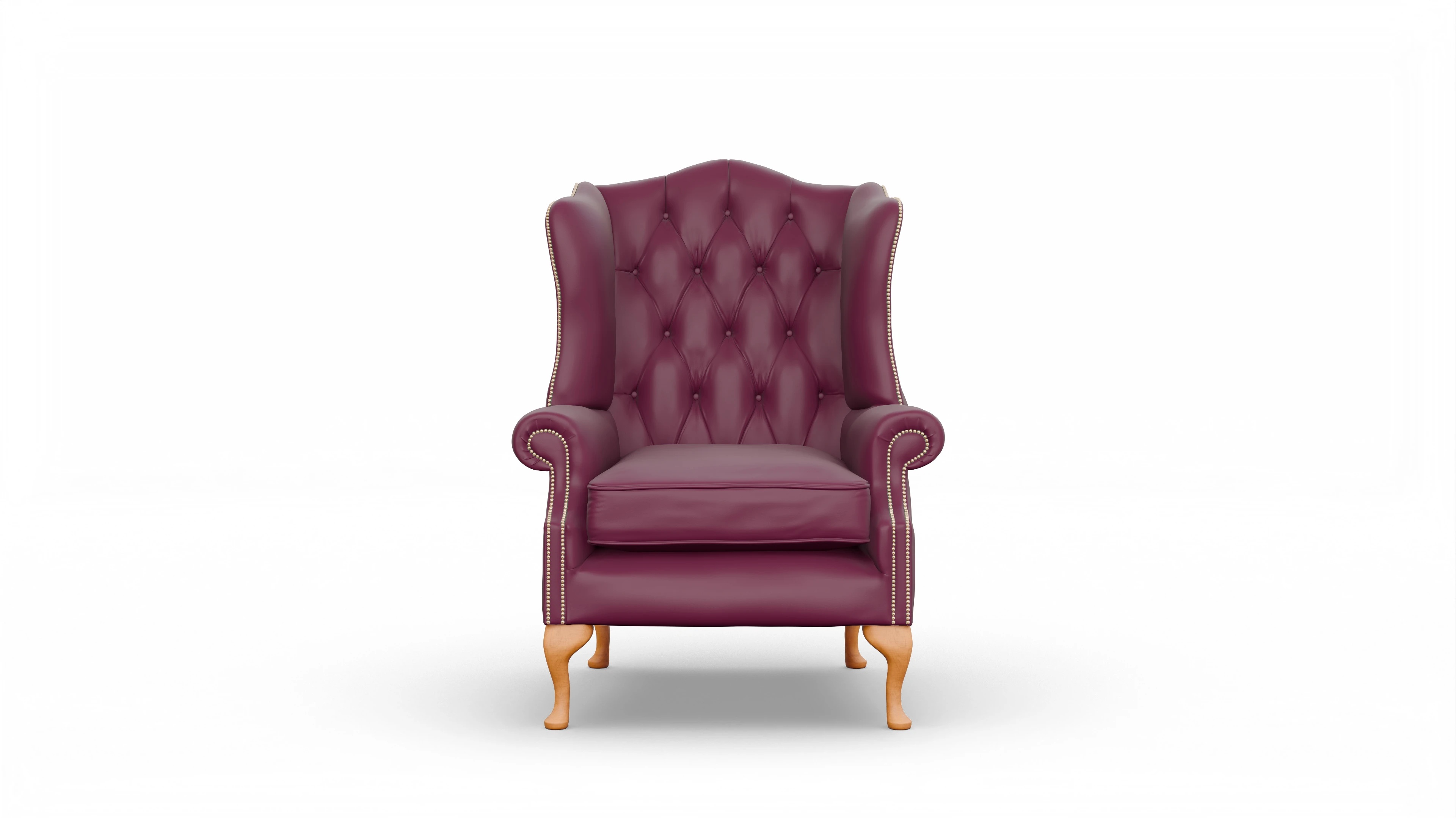 Ansicht des Produktes Wickham Sessel in Leder rot