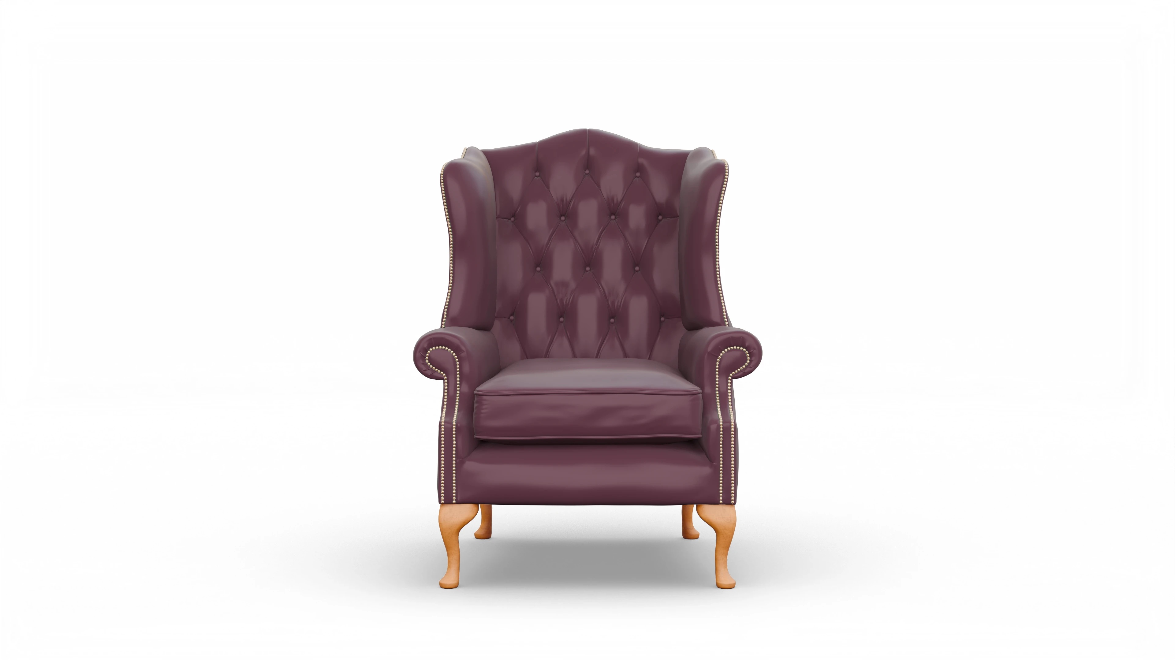Ansicht des Produktes Wickham Sessel in Leder rot