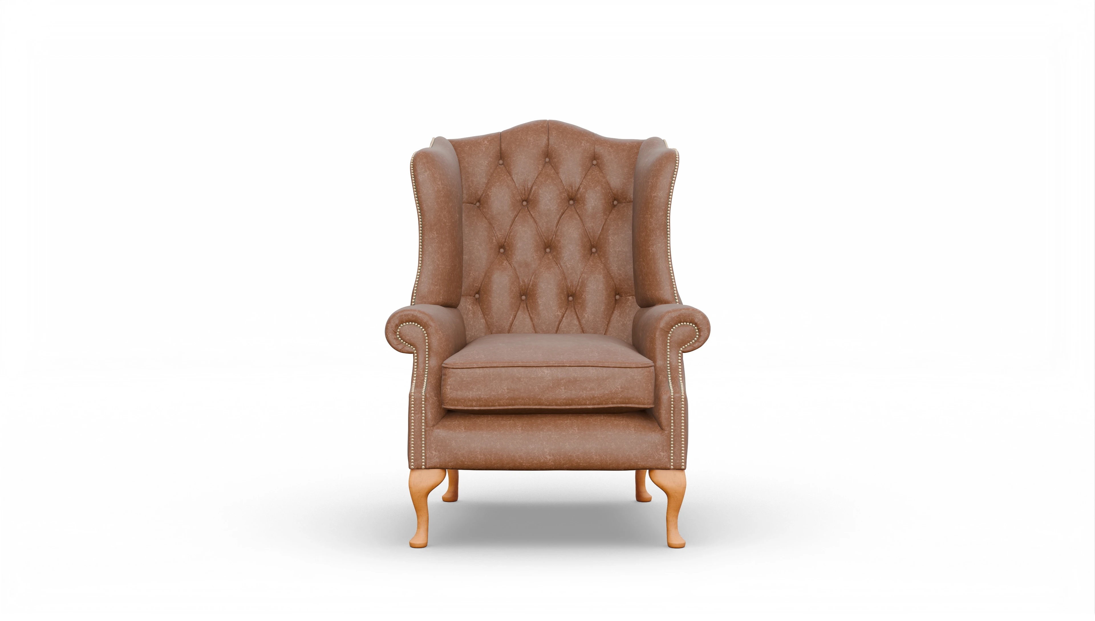 Ansicht des Produktes Wickham Sessel in Leder braun