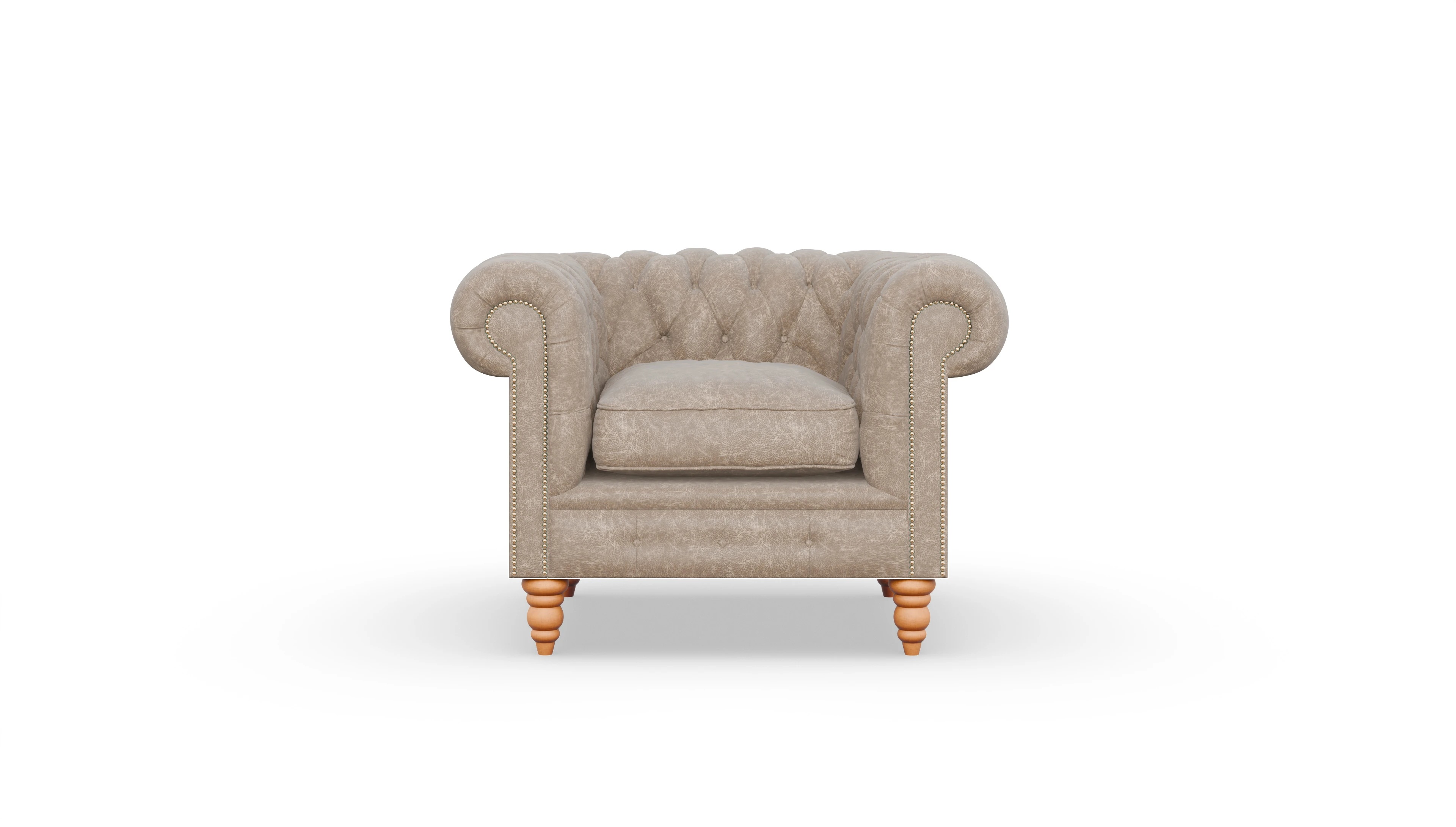 Ansicht des Produktes Bennet Sessel in Leder beige
