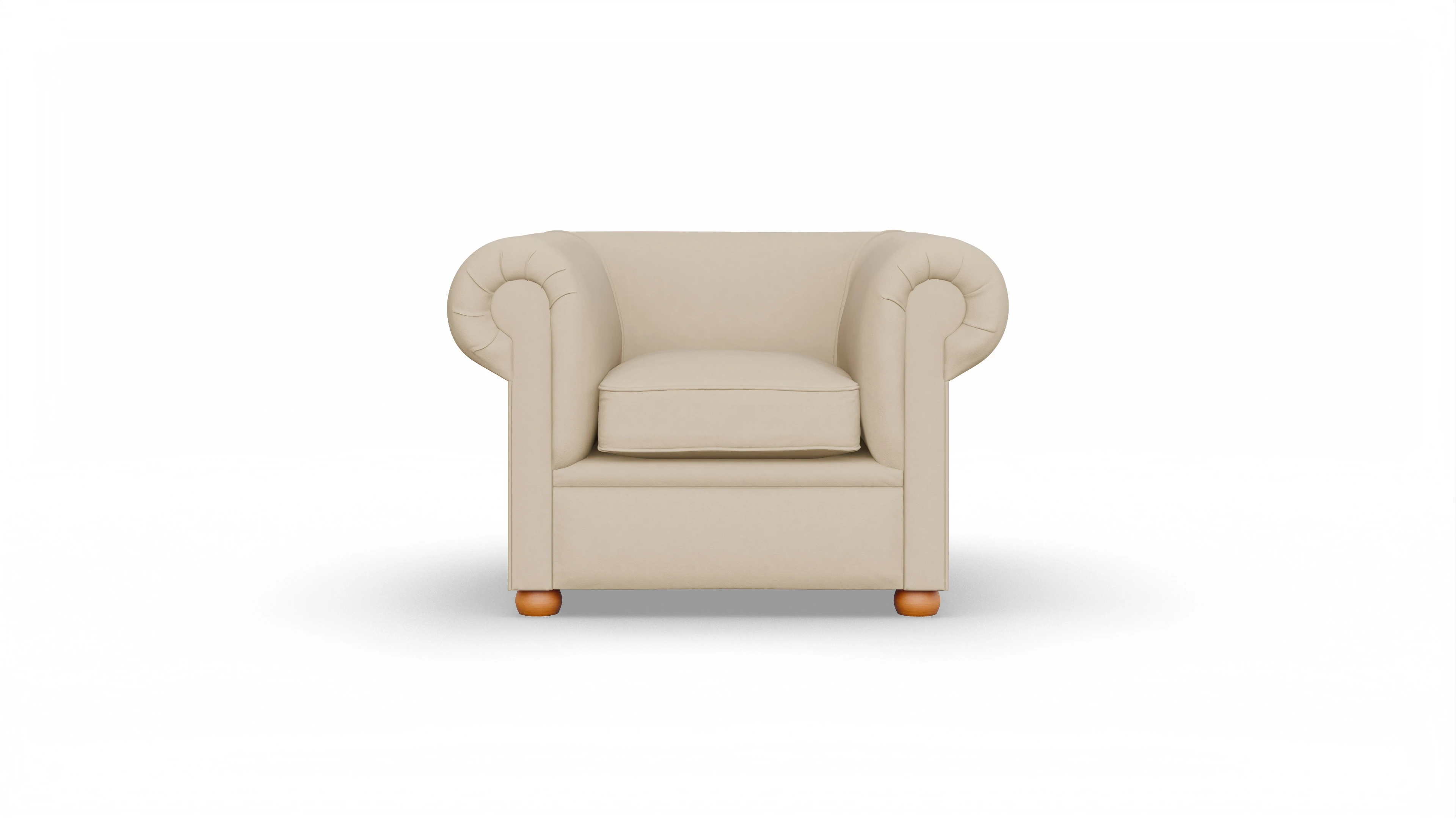 Ansicht des Produktes Brendon Sessel in Leder beige