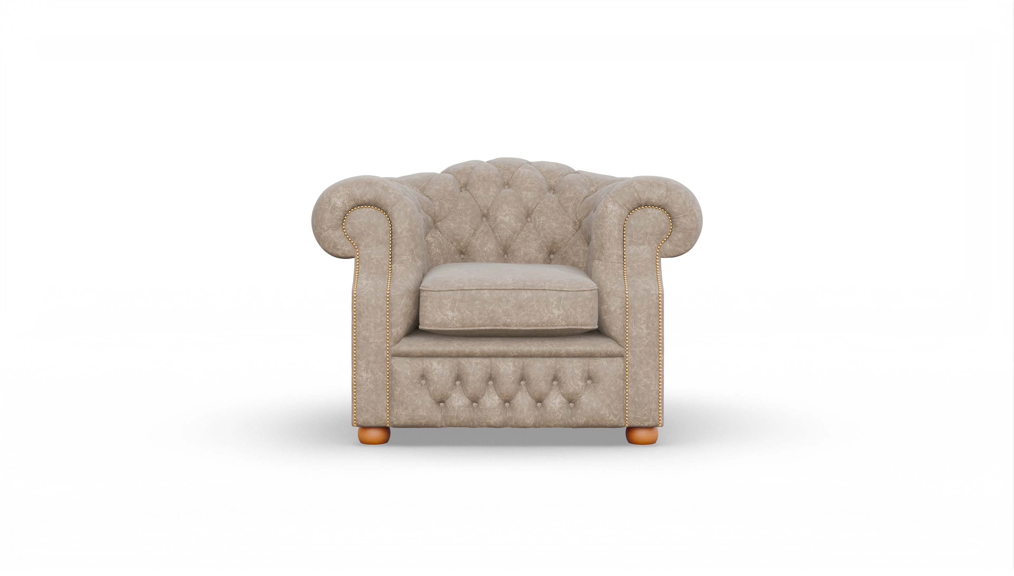 Ansicht des Produktes Yates Sessel in Leder beige