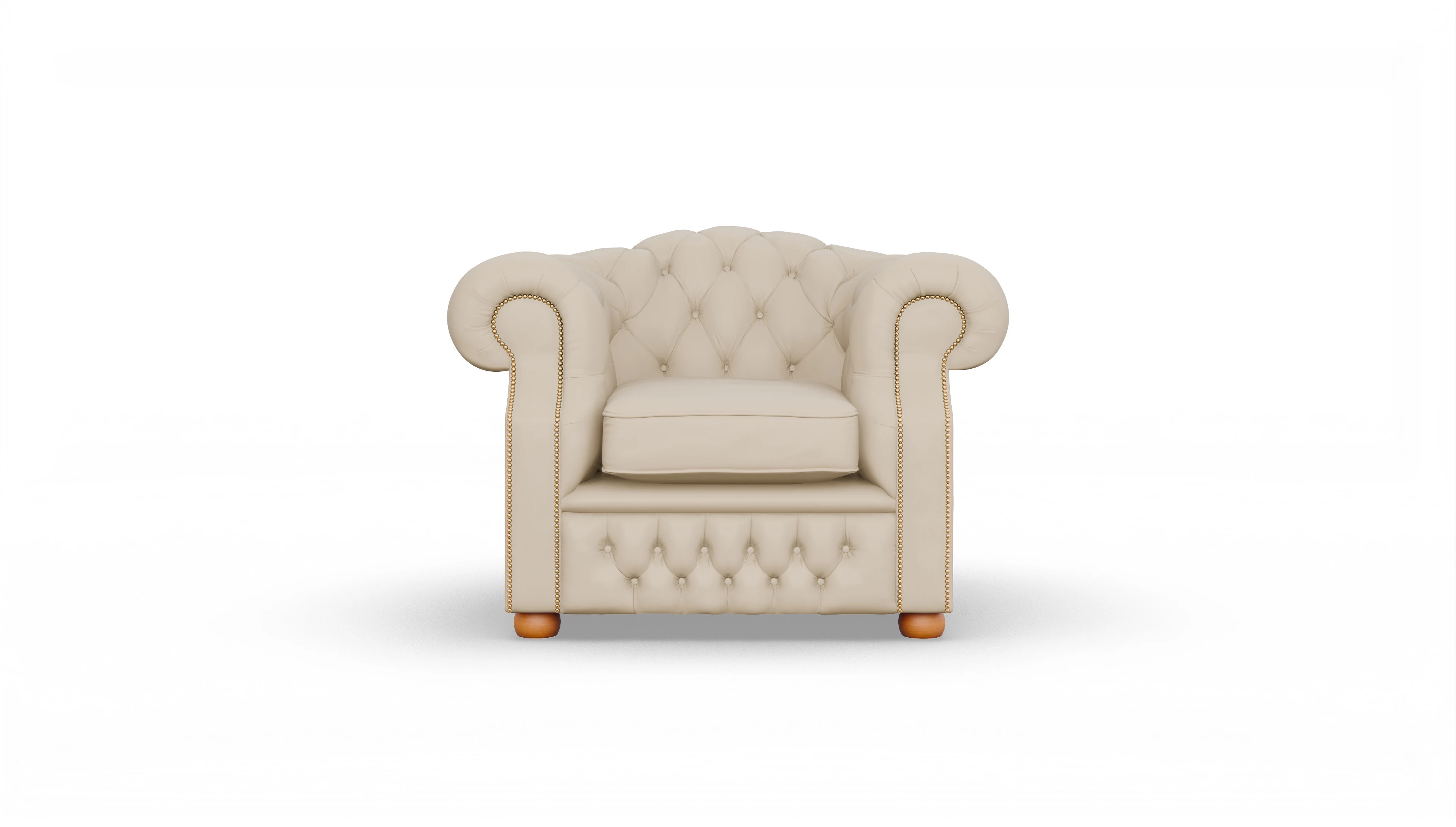 Ansicht des Produktes Yates Sessel in Leder beige