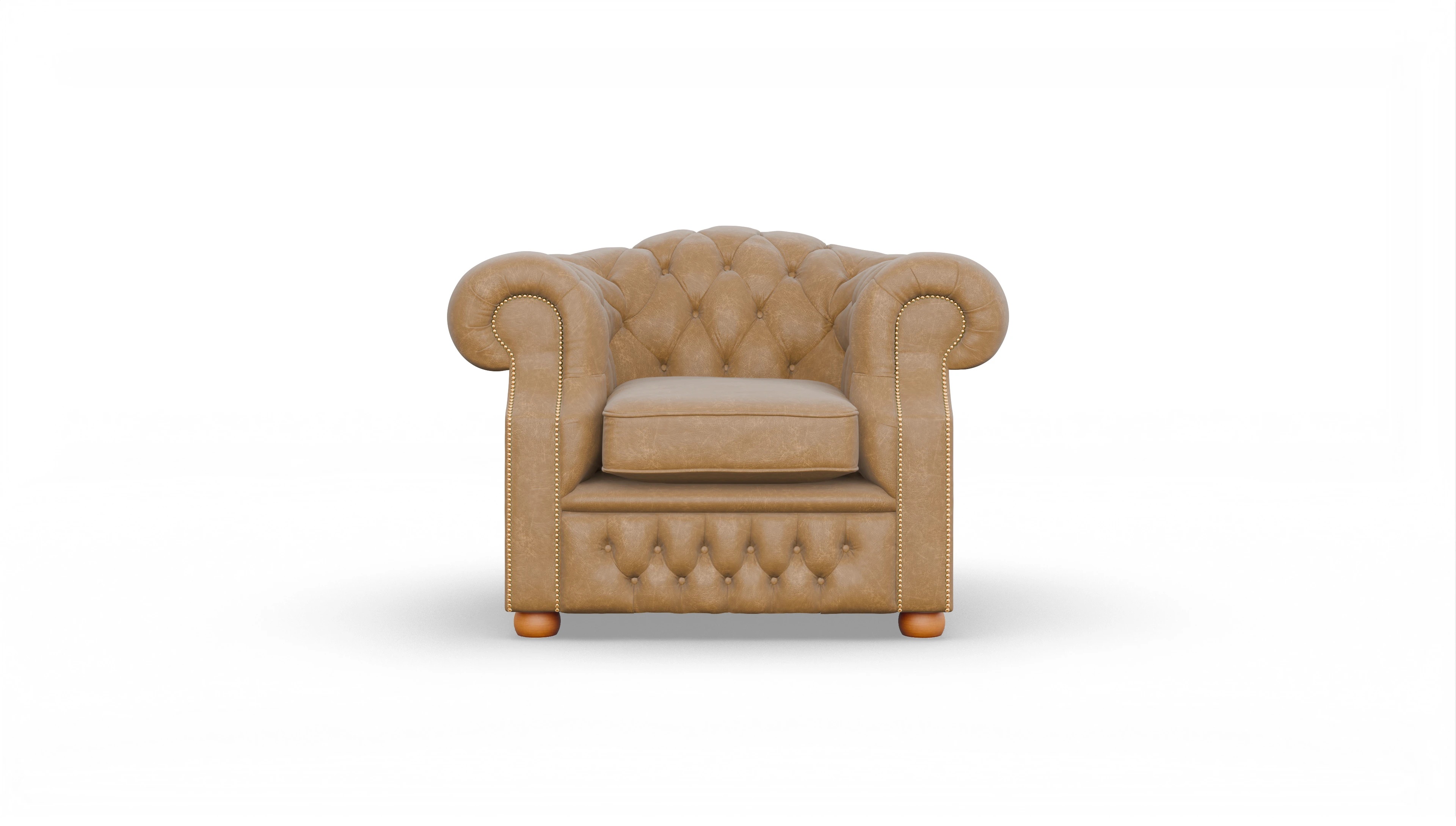 Ansicht des Produktes Yates Sessel in Leder beige