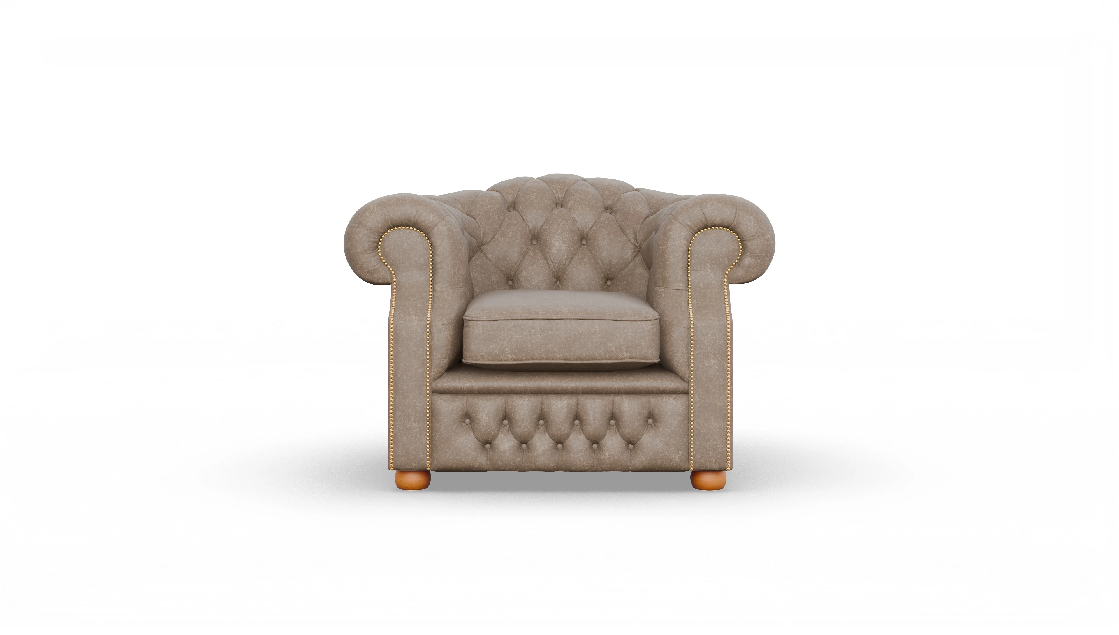 Ansicht des Produktes Yates Sessel in Leder braun