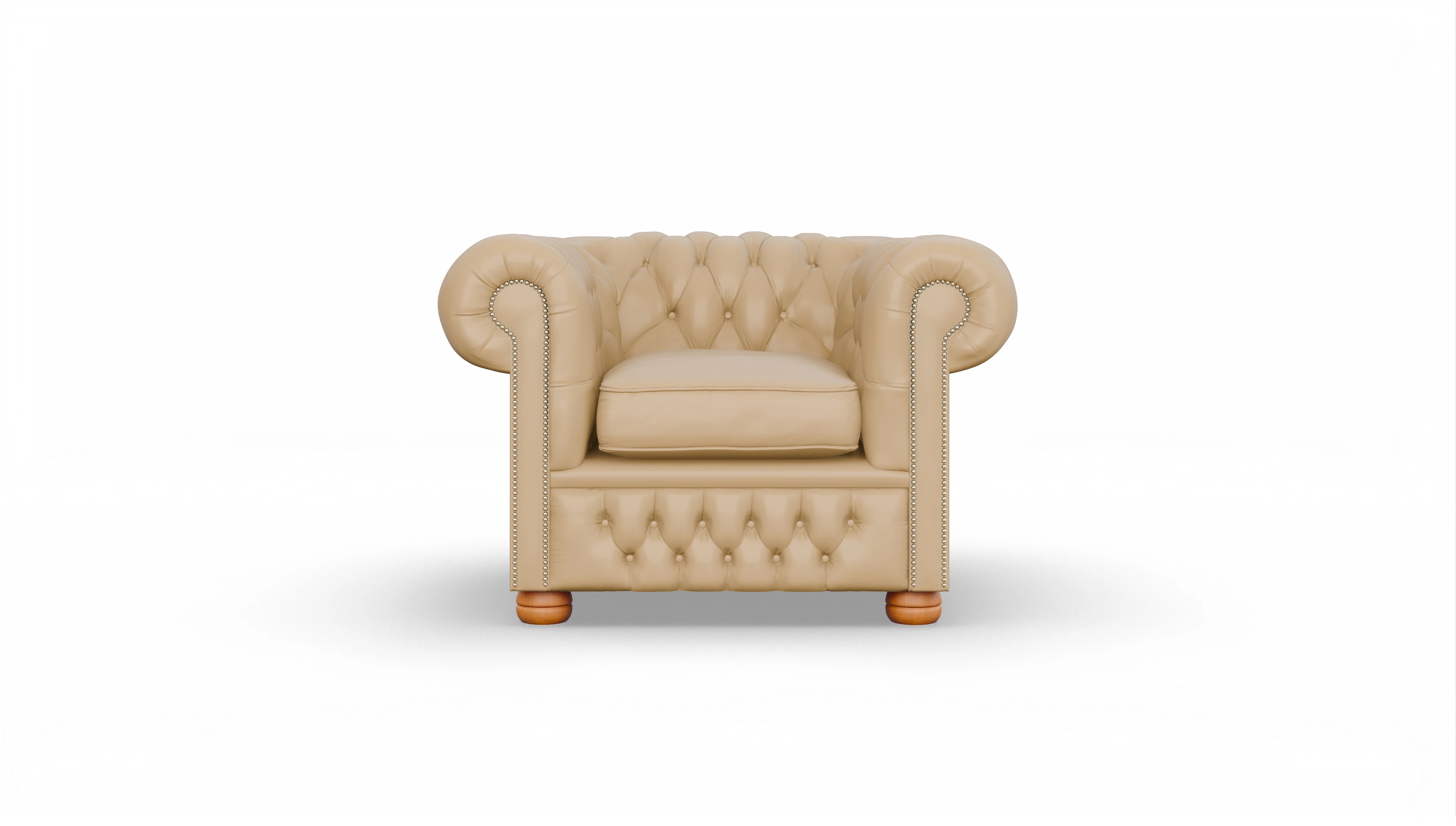 Ansicht des Produktes Oxford Sessel in Leder beige