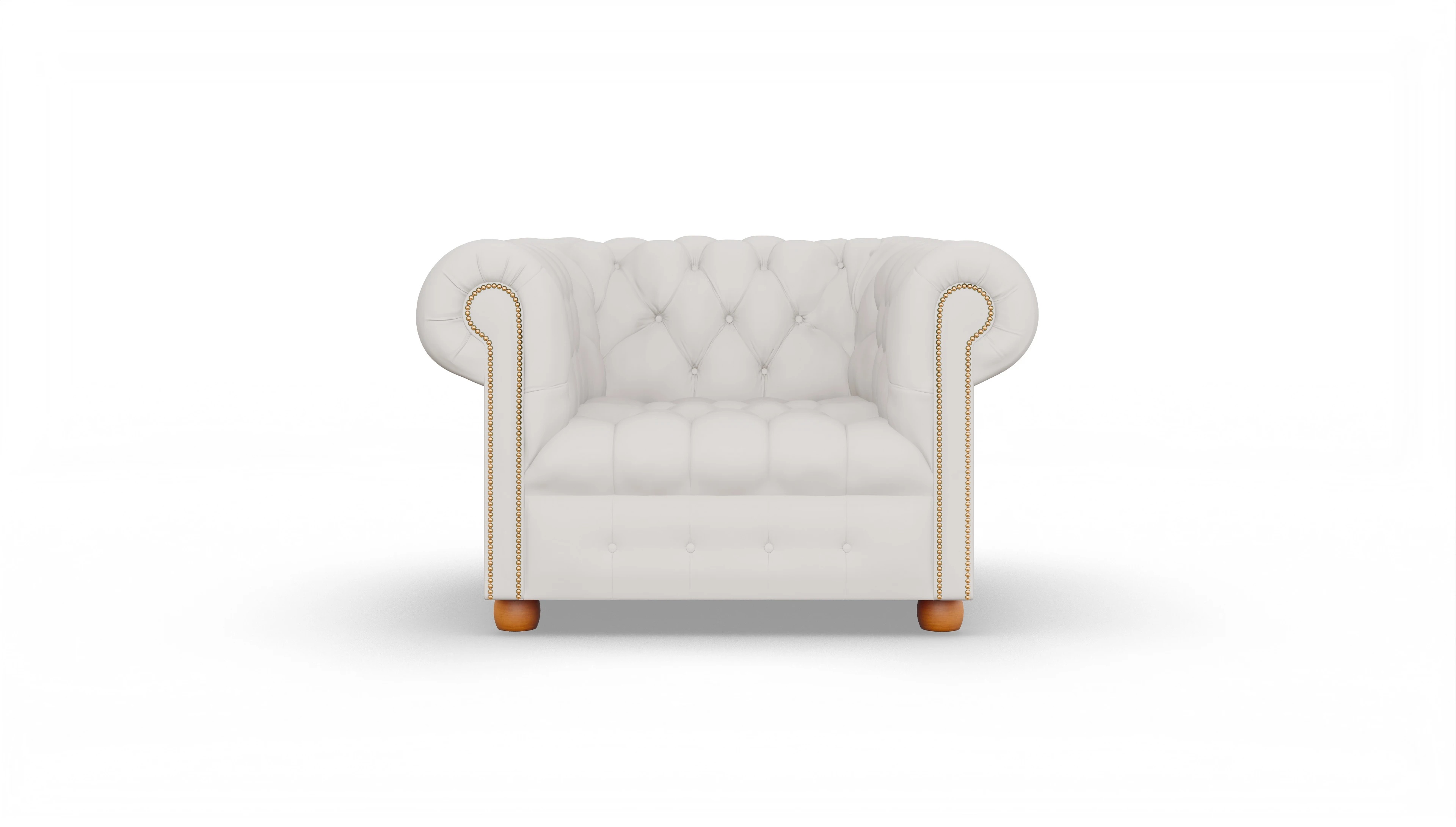 Ansicht des Produktes Bingley Sessel in Leder weiß