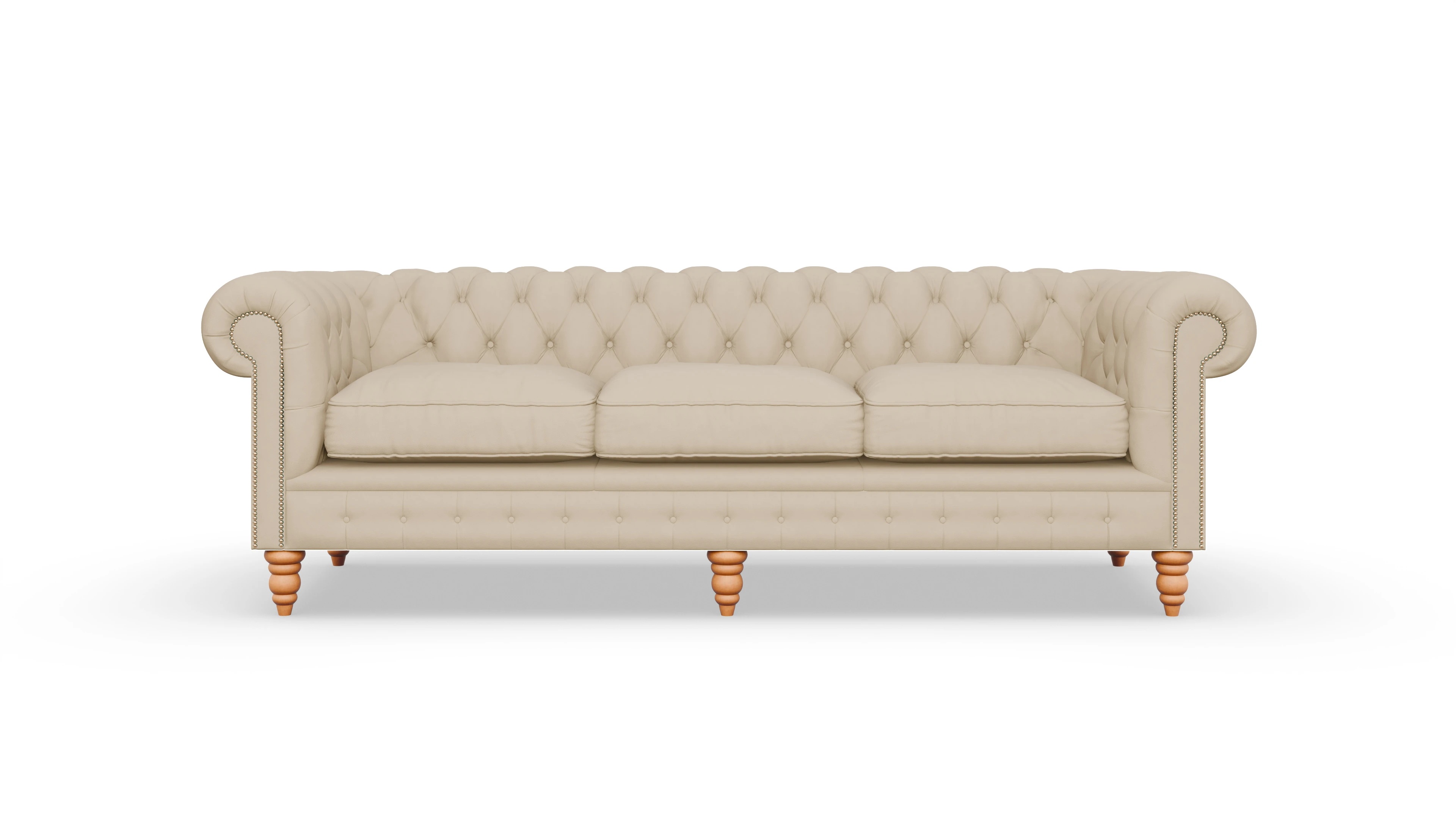 Ansicht des Produktes Bennet 4-Sitzer in Leder beige