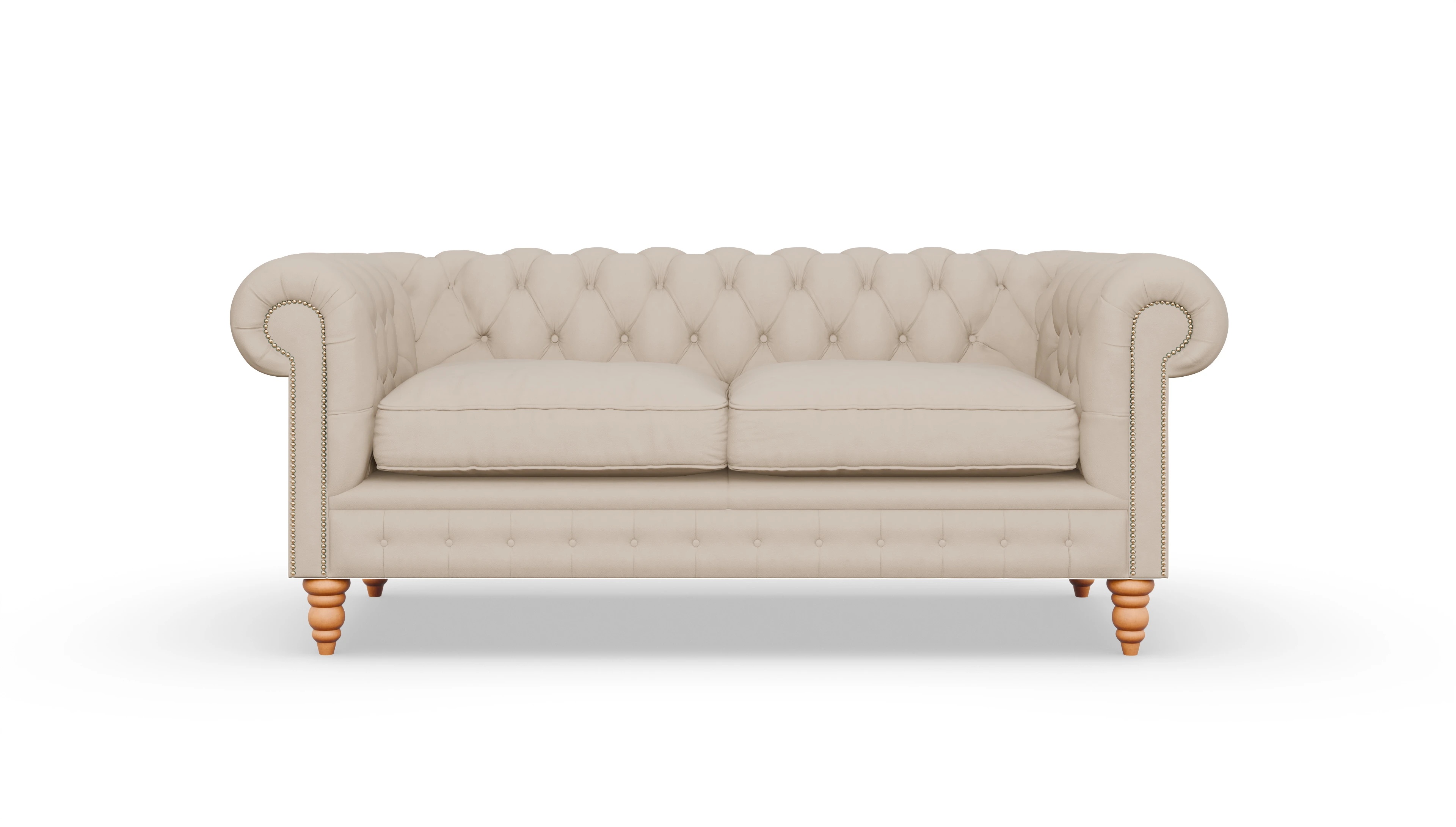Ansicht des Produktes Bennet 3-Sitzer in Leder beige