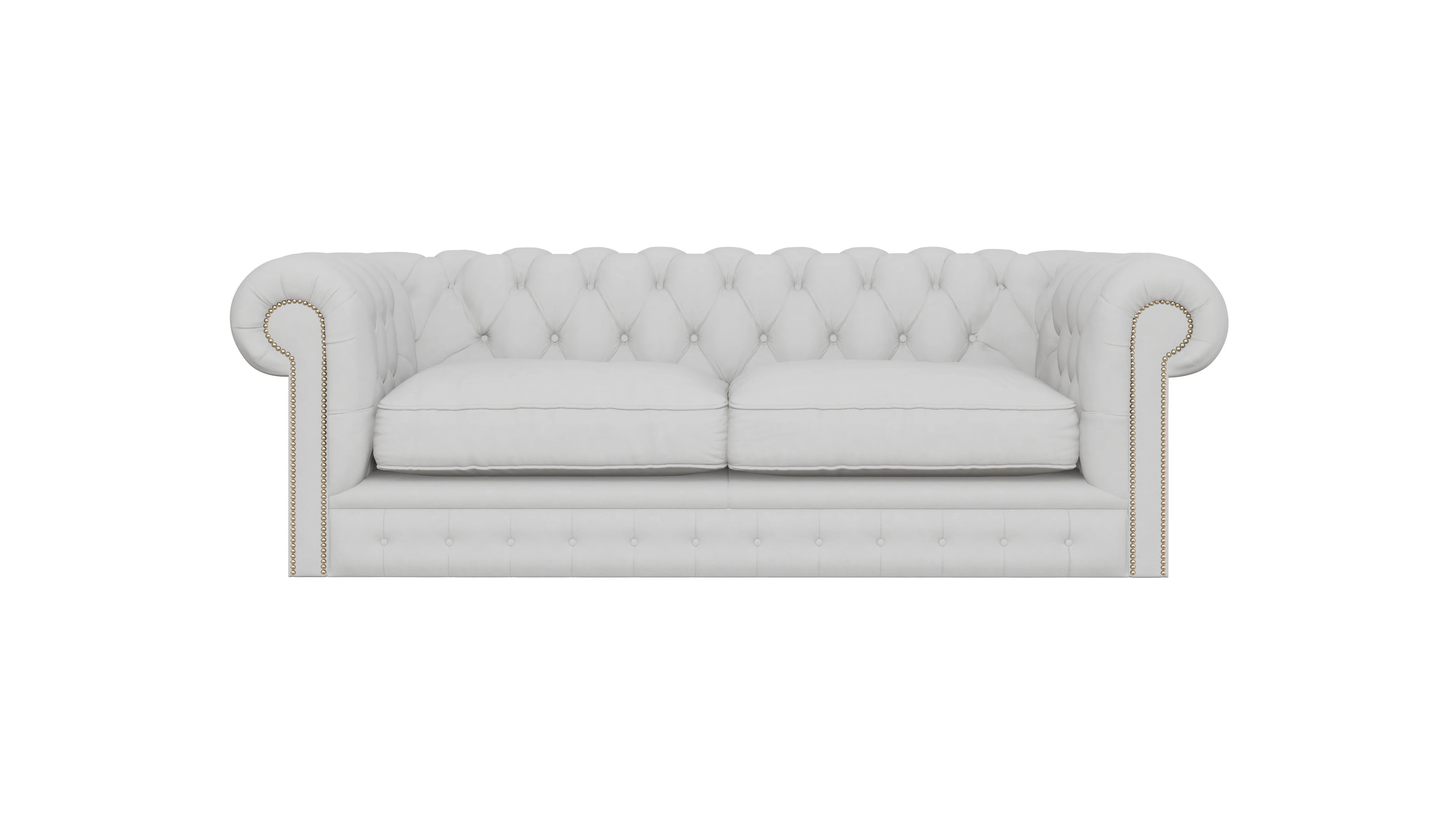 Ansicht des Produktes Bennet 3-Sitzer in Leder weiß