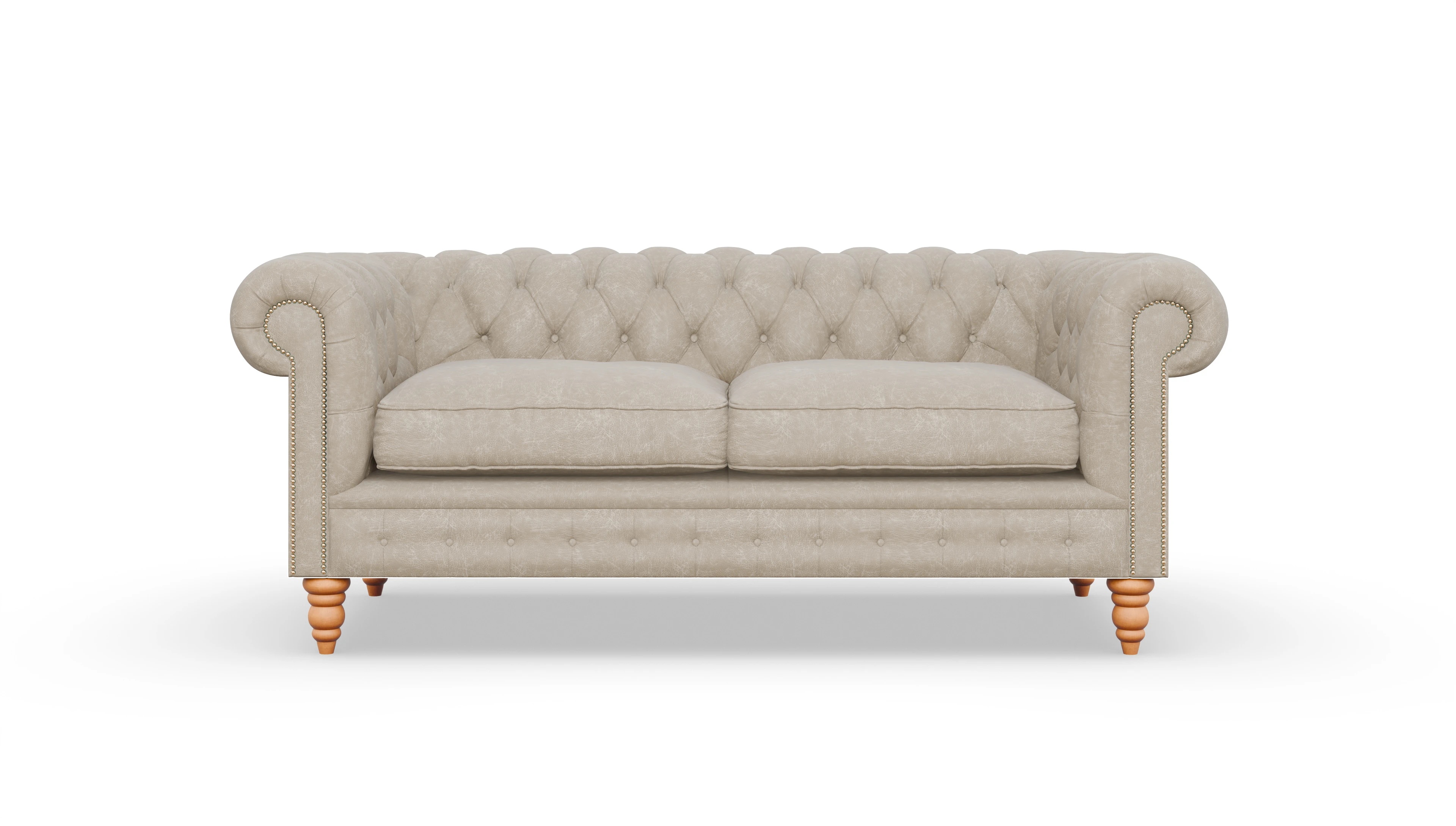 Ansicht des Produktes Bennet 3-Sitzer in Leder beige