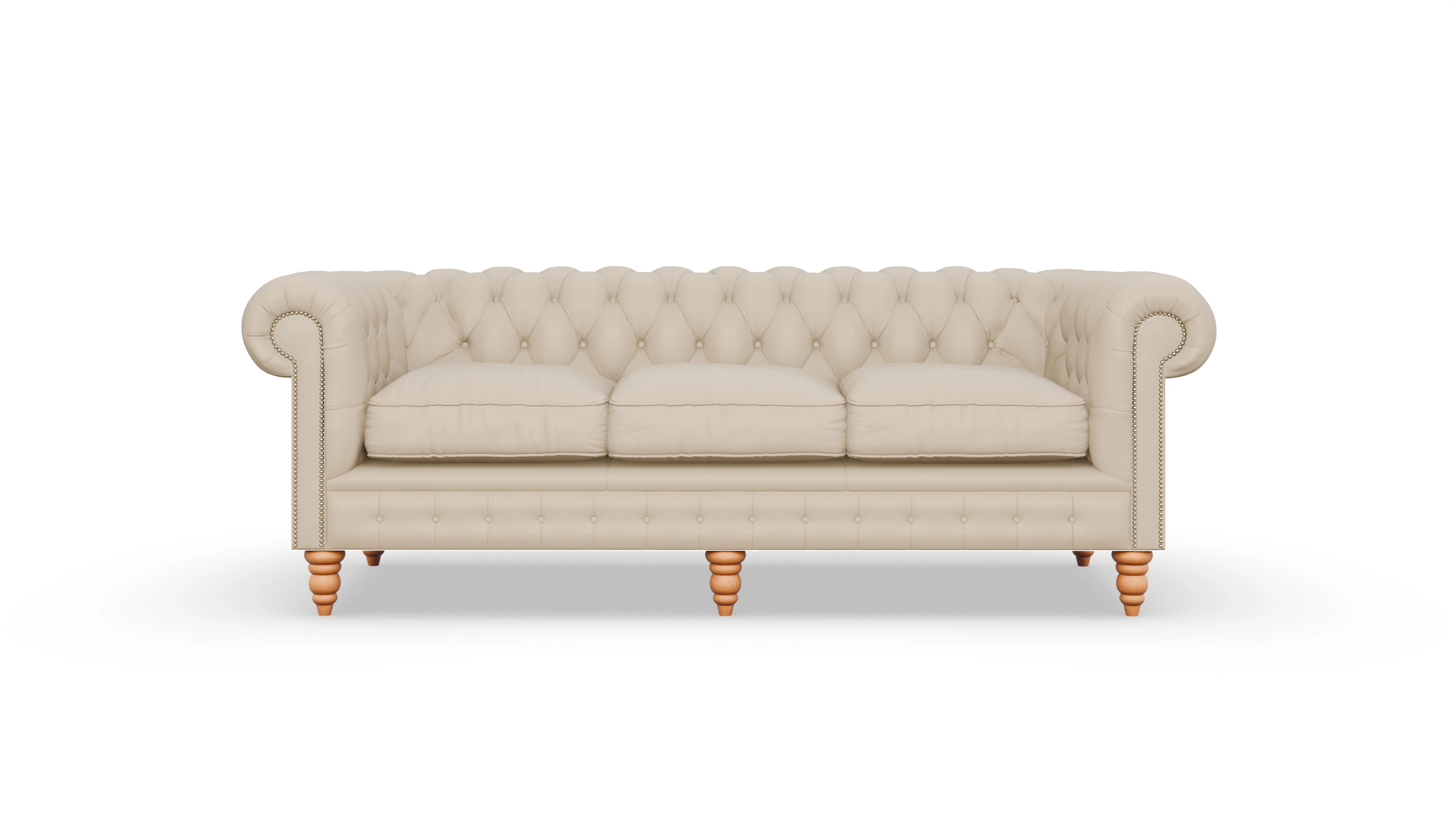 Ansicht des Produktes Bennet 3,5-Sitzer in Leder beige
