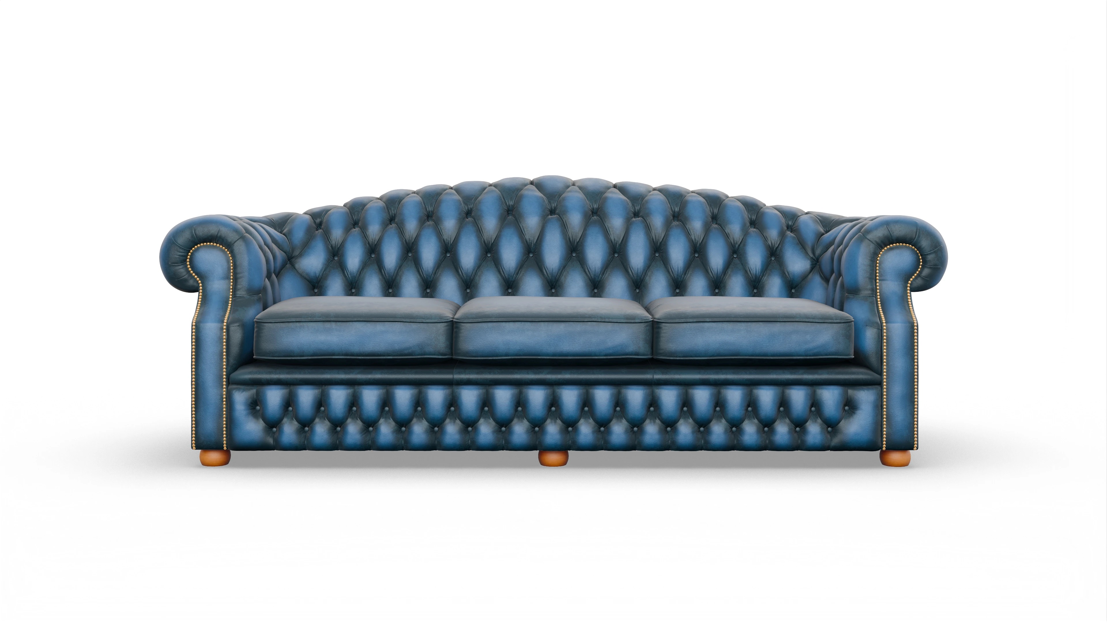 Ansicht des Produktes Yates 4-Sitzer in Leder blau