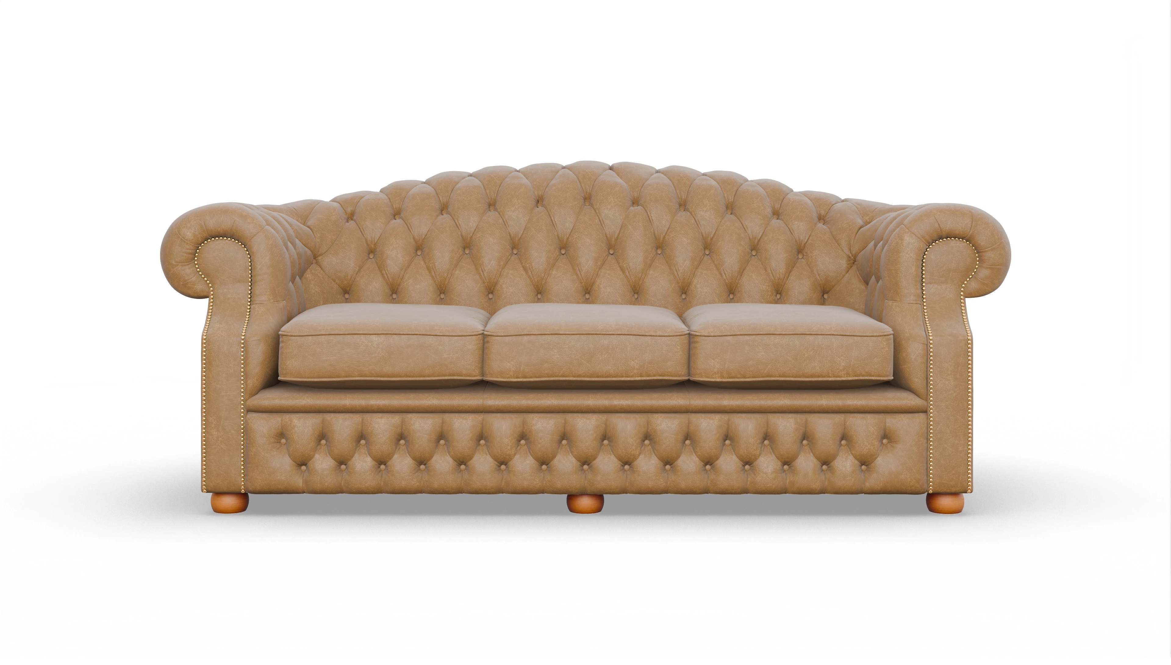 Ansicht des Produktes Yates 3,5-Sitzer in Leder beige