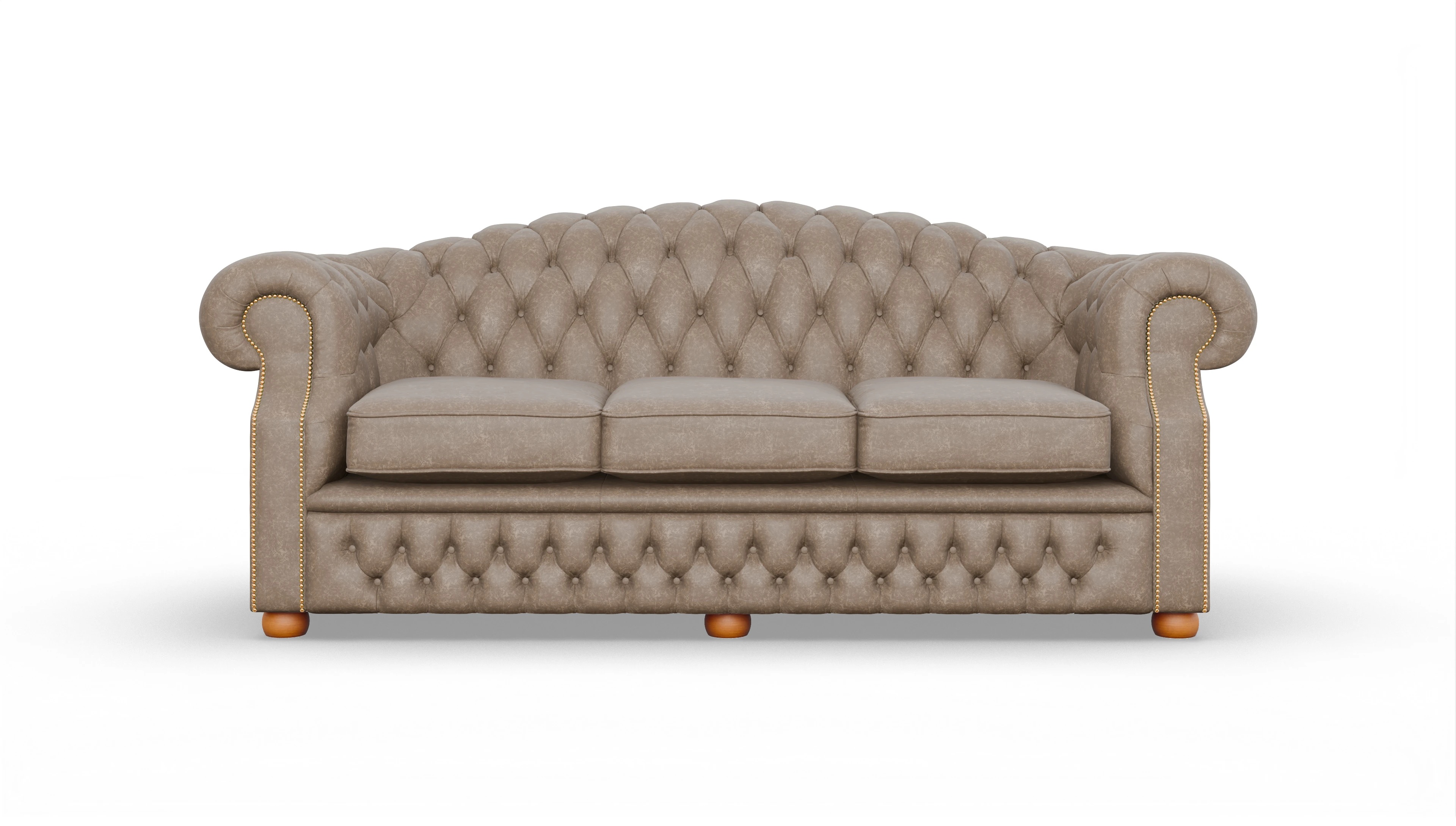 Ansicht des Produktes Yates 3,5-Sitzer in Leder braun
