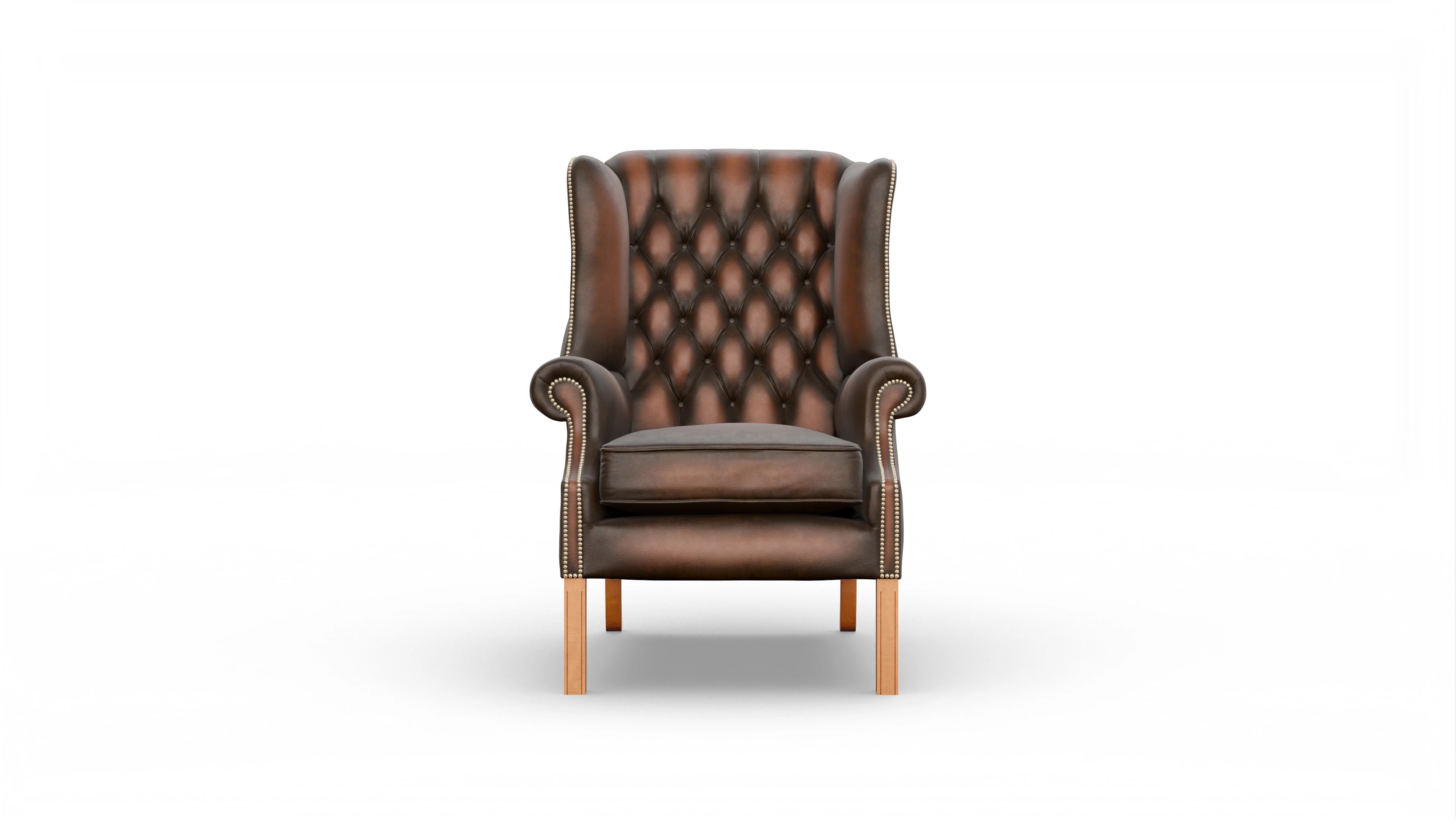 Ansicht des Produktes Francisco Sessel in Leder braun