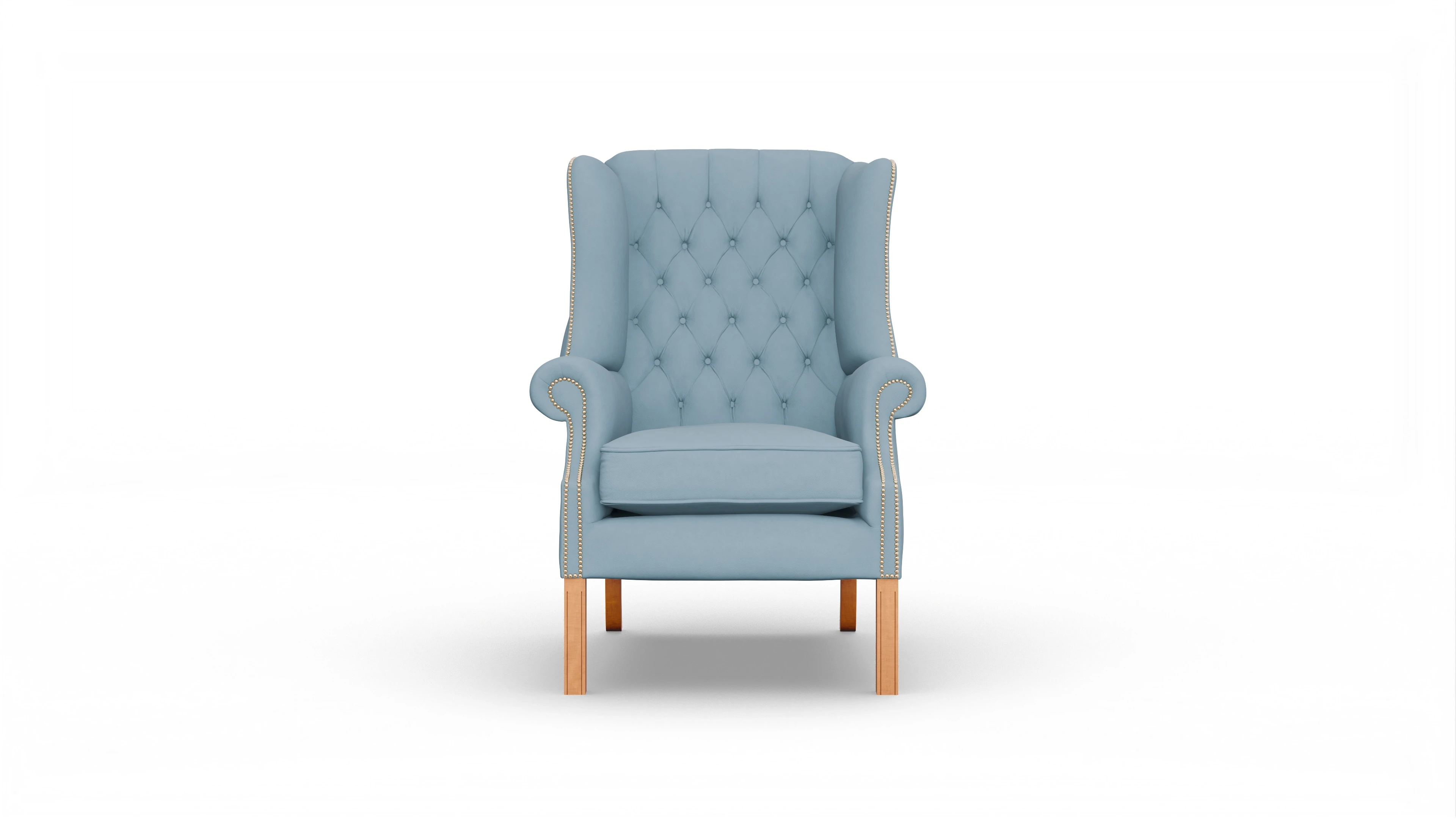 Ansicht des Produktes Francisco Sessel in Leder blau