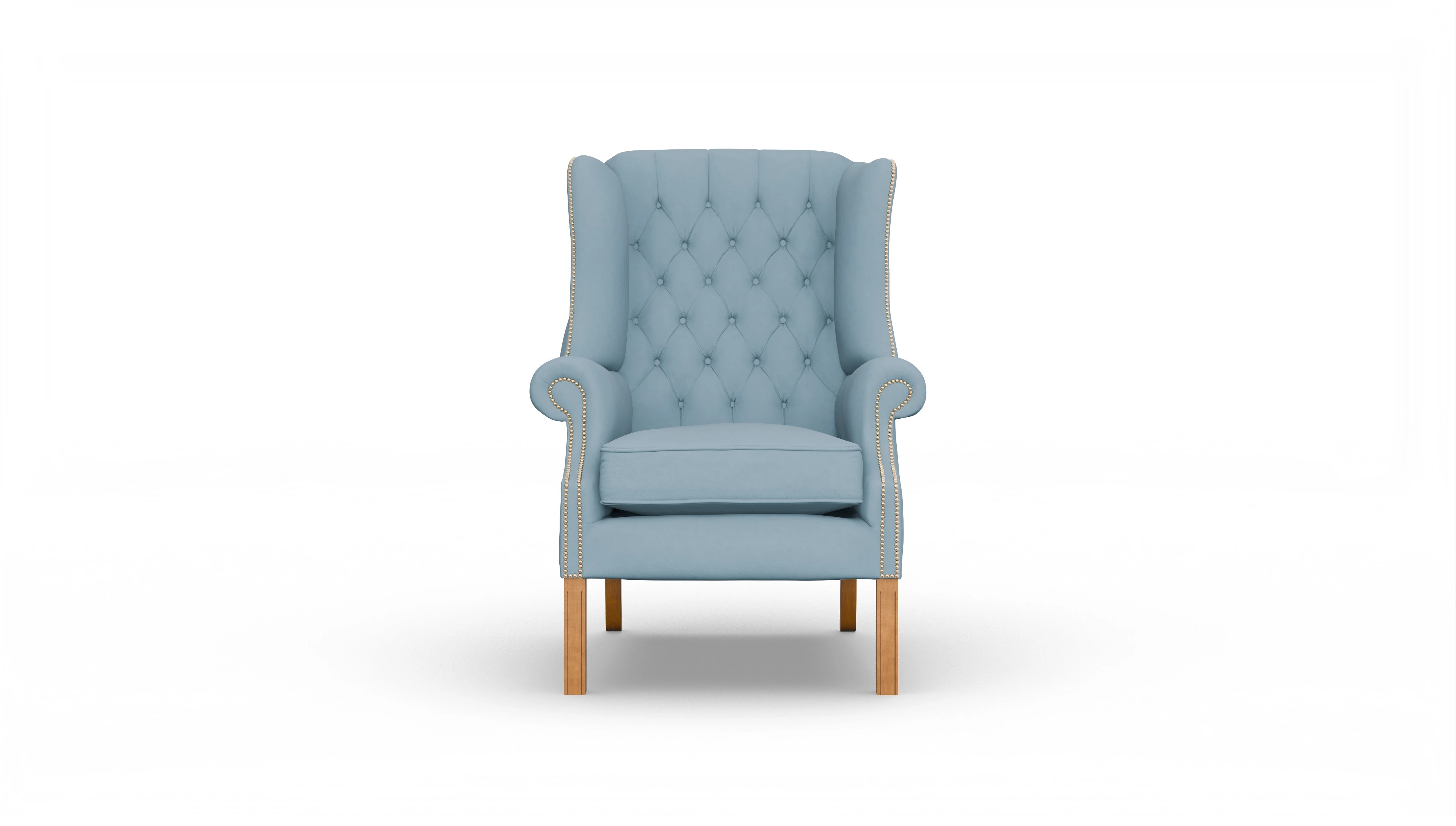 Ansicht des Produktes Francisco Sessel in Leder blau