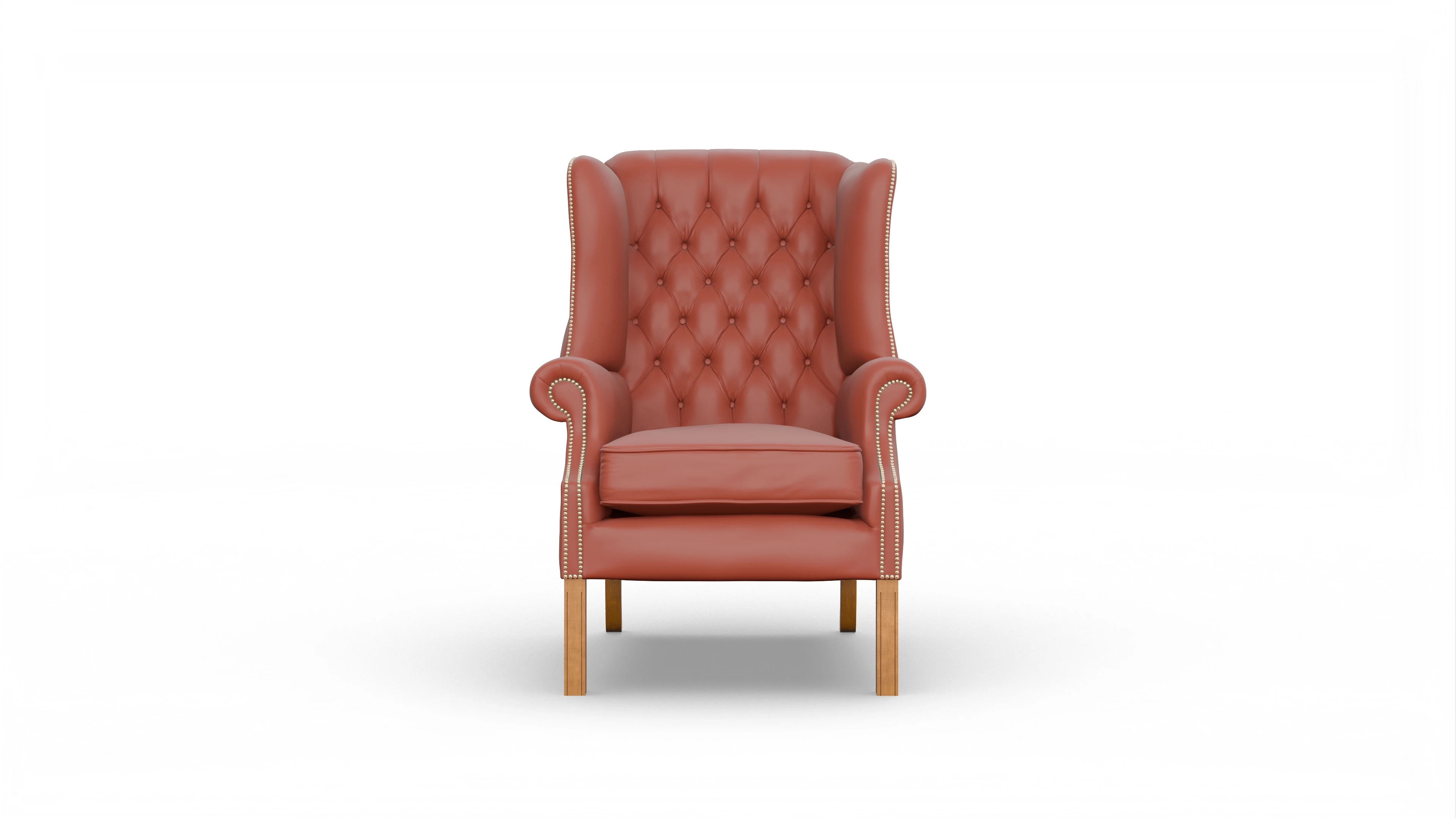 Ansicht des Produktes Francisco Sessel in Leder orange