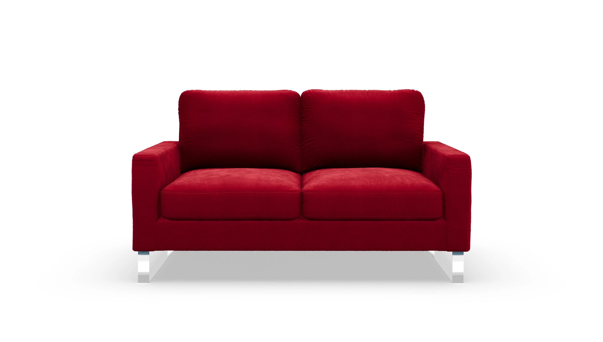 Cespon Stoffsofa Ansicht des Produktes Cespon 2-Sitzer in Samt rot