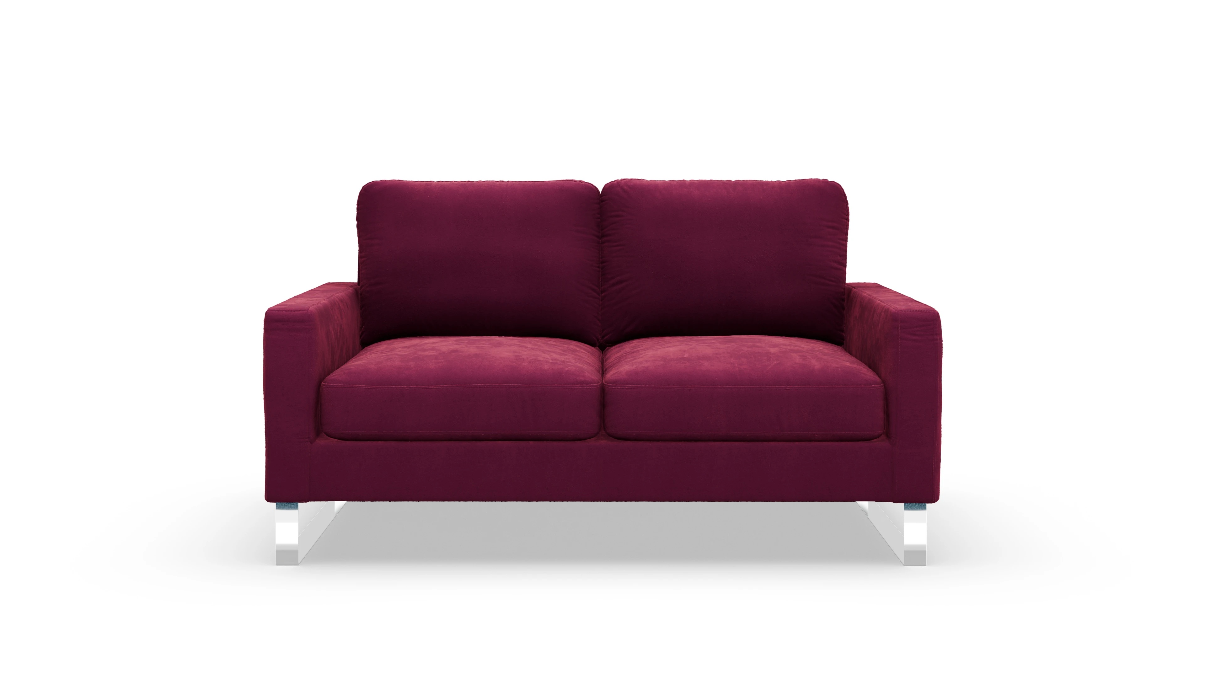 Cespon Stoffsofa Ansicht des Produktes Cespon 2-Sitzer in Samt rot