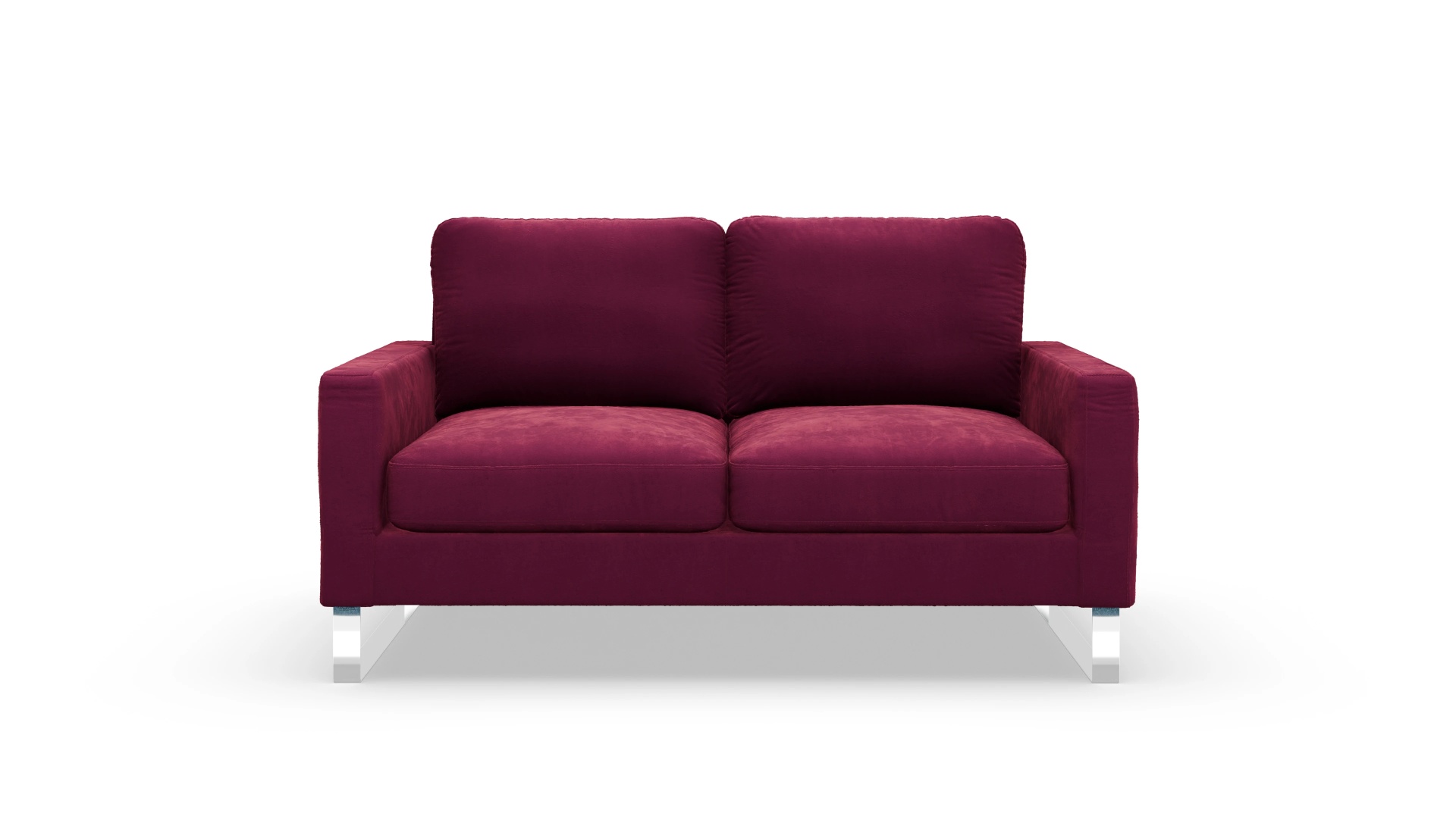 Cespon Stoffsofa Ansicht des Produktes Cespon 2-Sitzer in Samt rot